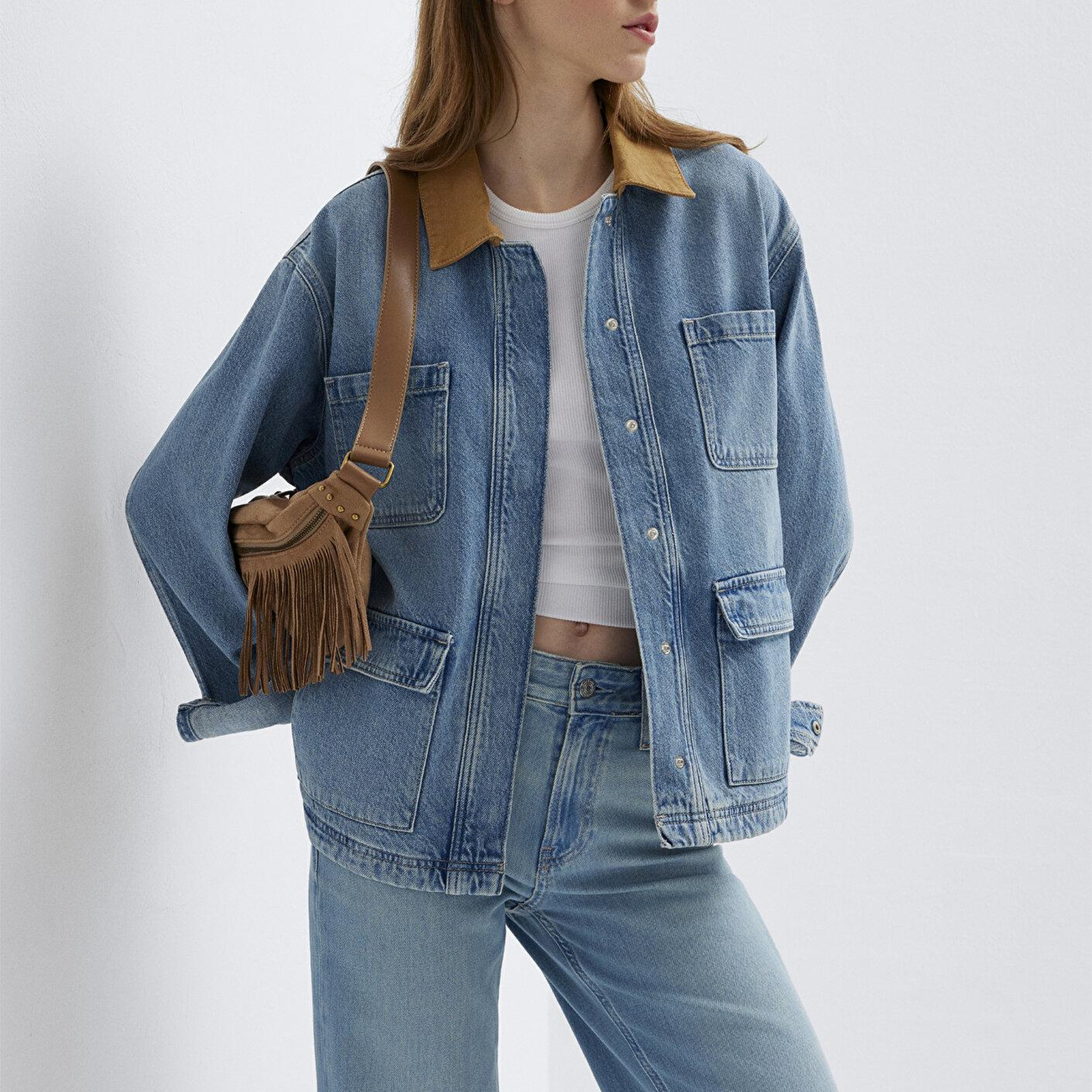 Mavi The Road Iconic Vintage Indigo Mavisi Jean Yelek 1121100-A3859