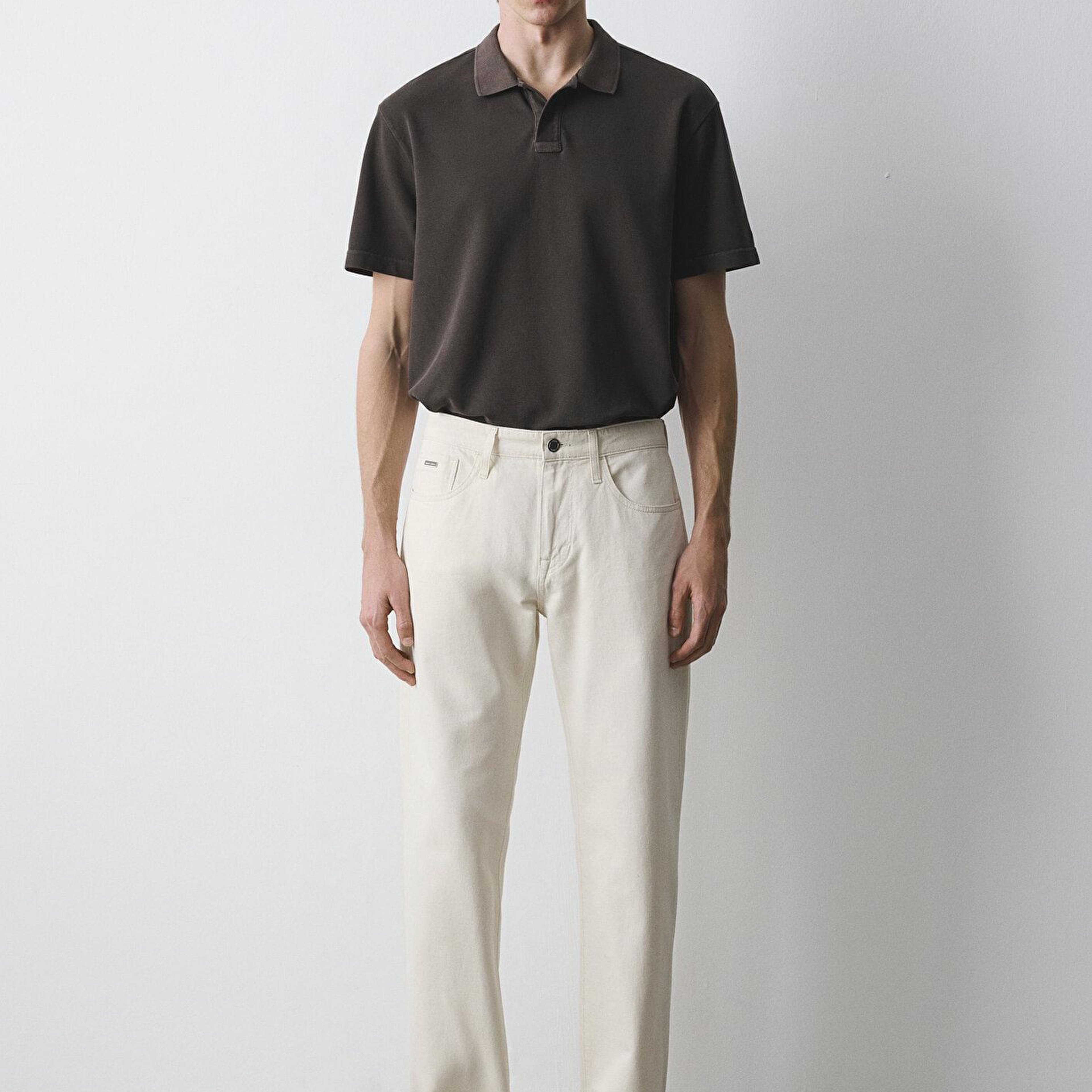 Mavi Lisbon Mavi Edition Ekru Keten Karışımlı Jean Pantolon 0010039-A3295