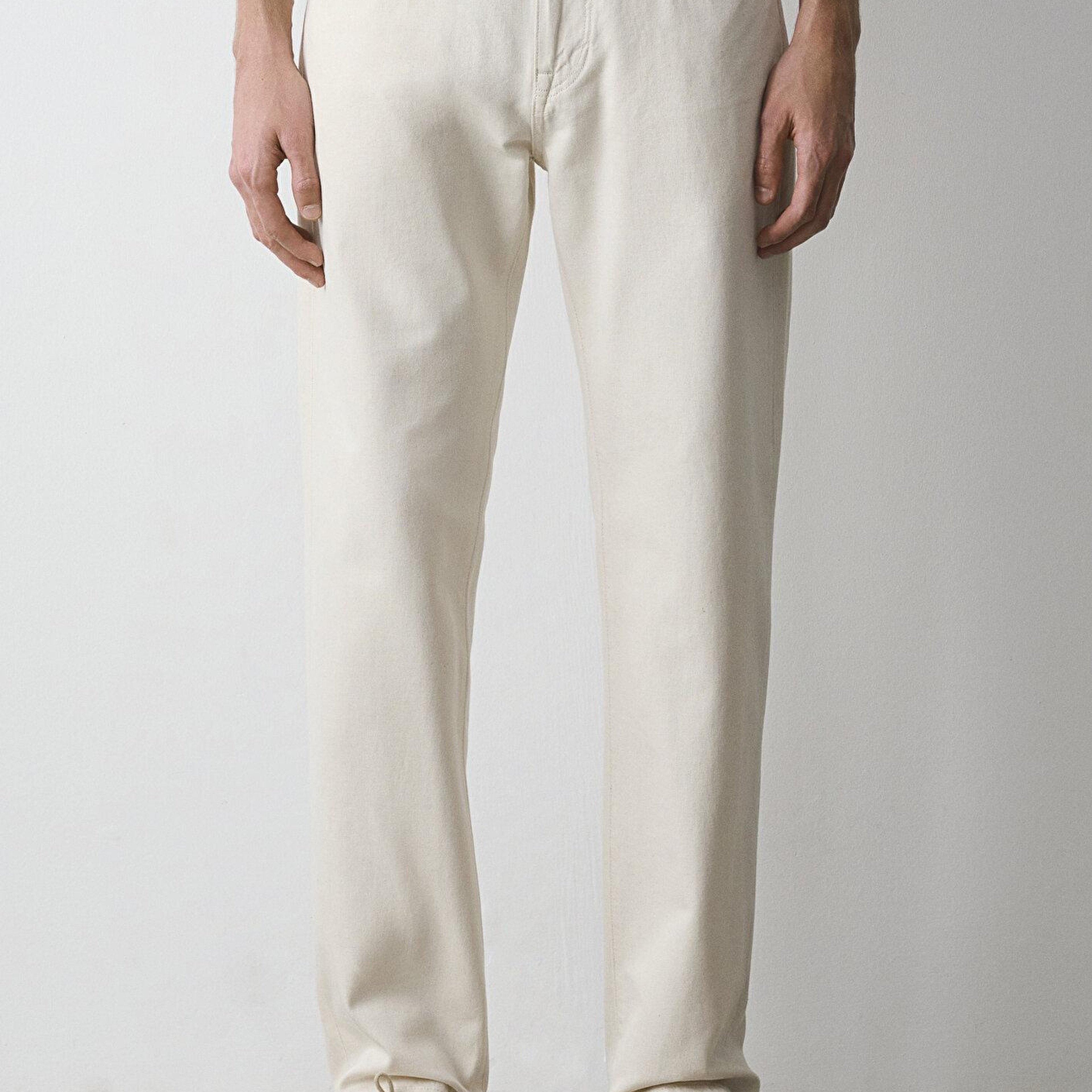Mavi Lisbon Mavi Edition Ekru Keten Karışımlı Jean Pantolon 0010039-A3295