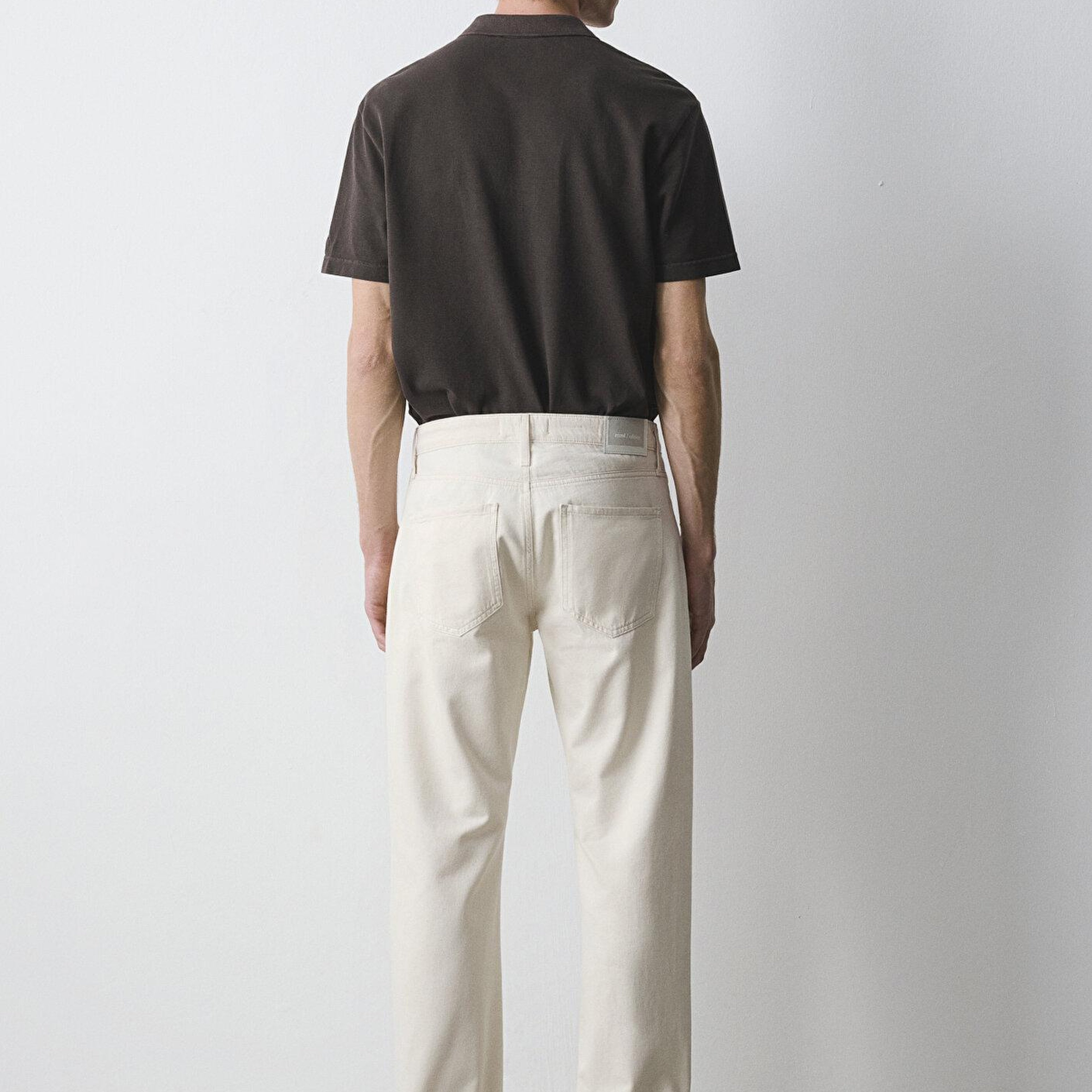 Mavi Lisbon Mavi Edition Ekru Keten Karışımlı Jean Pantolon 0010039-A3295