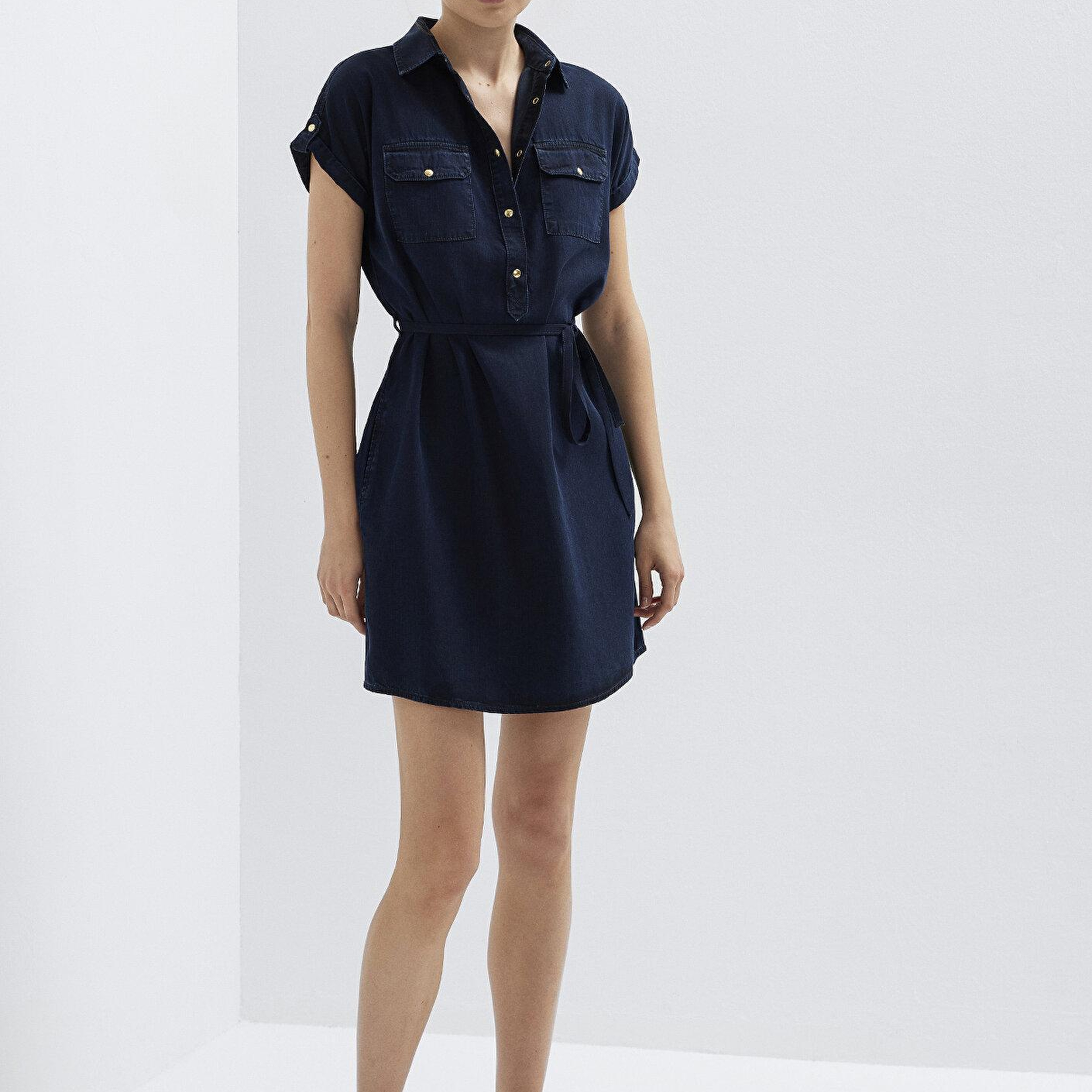 Mavi Barbara Gold Klasik Rinse Jean Elbise 130548-A3894