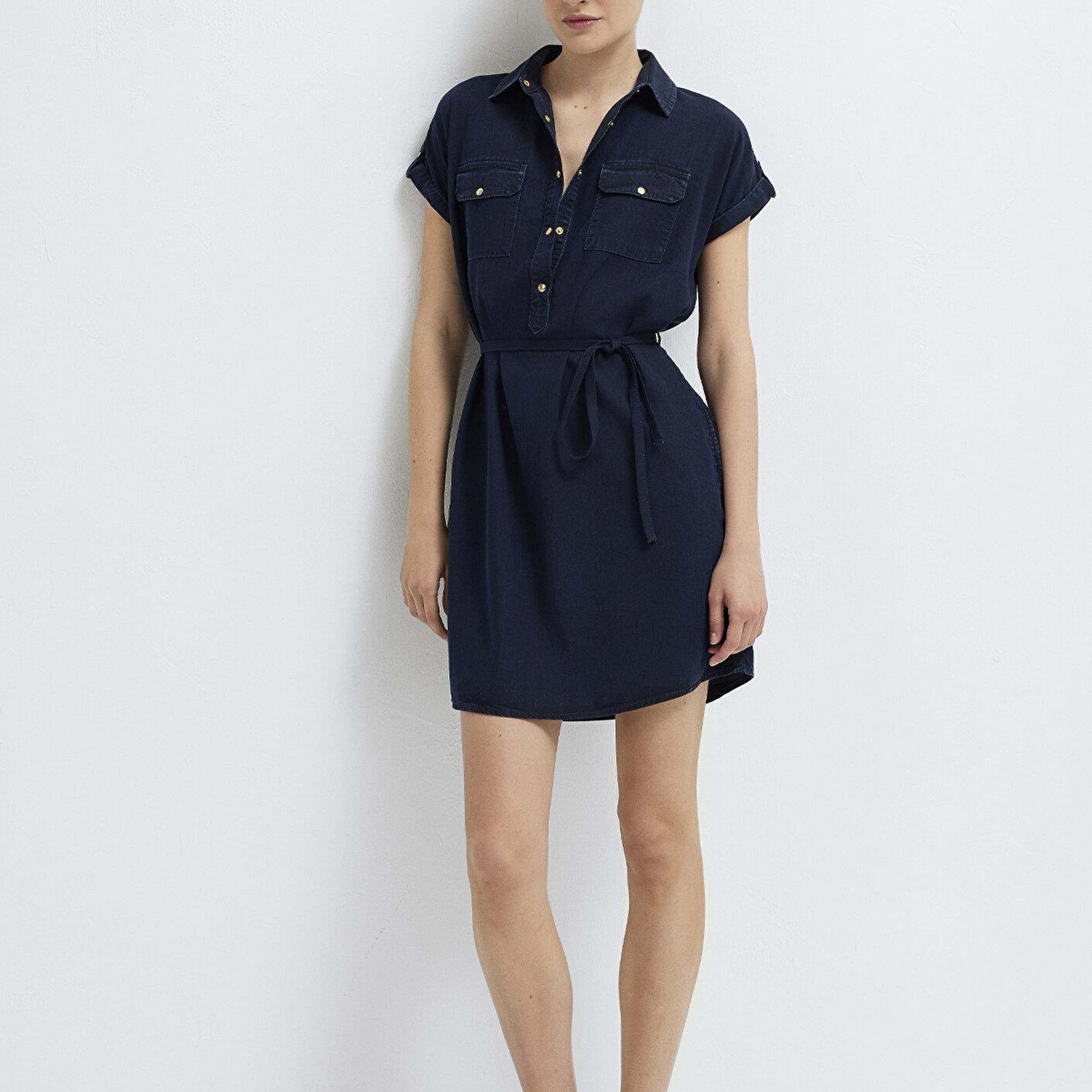 Mavi Barbara Gold Klasik Rinse Jean Elbise 130548-A3894