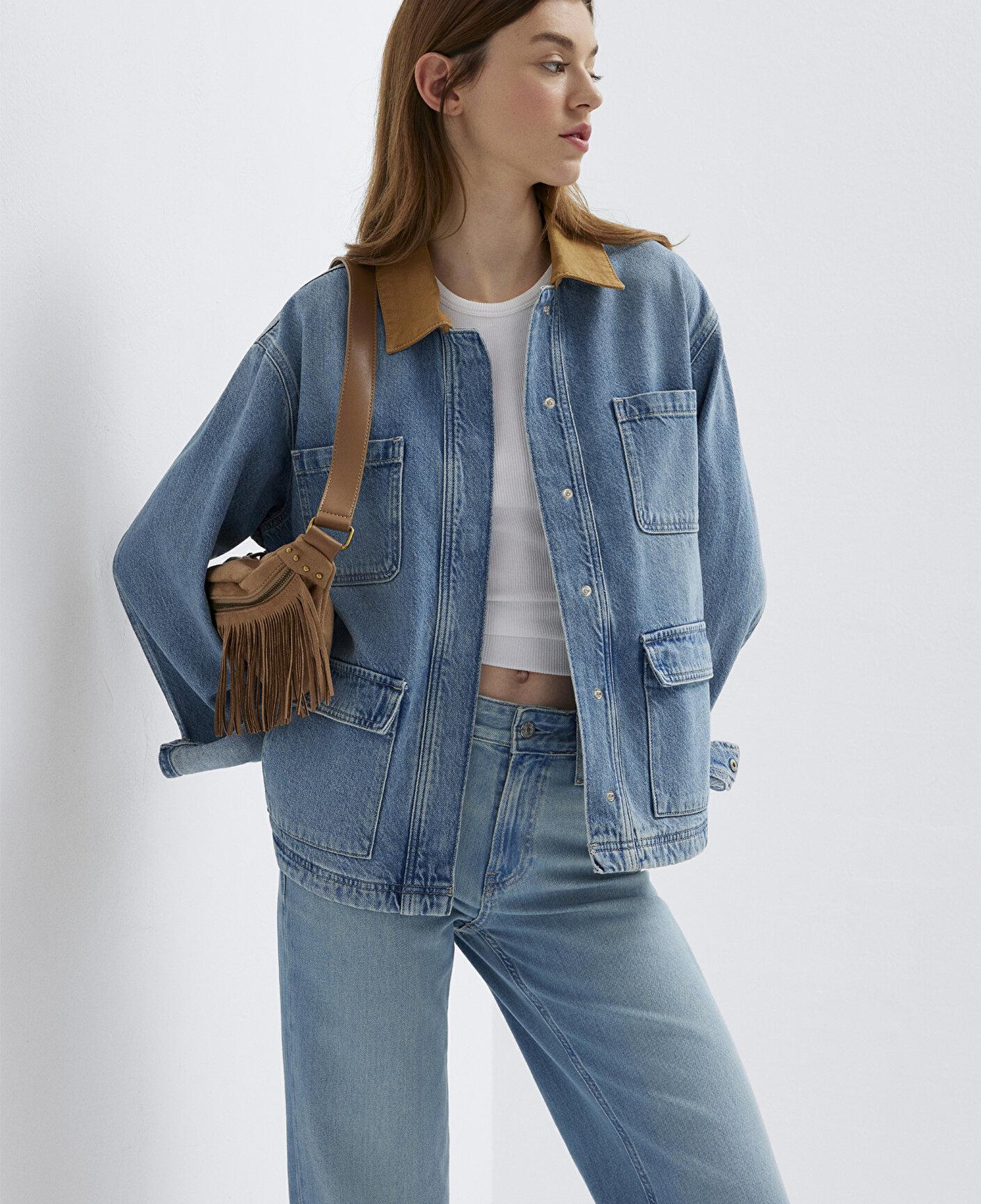 Mavi The Road Iconic Vintage Indigo Mavisi Jean Yelek 1121100-A3859