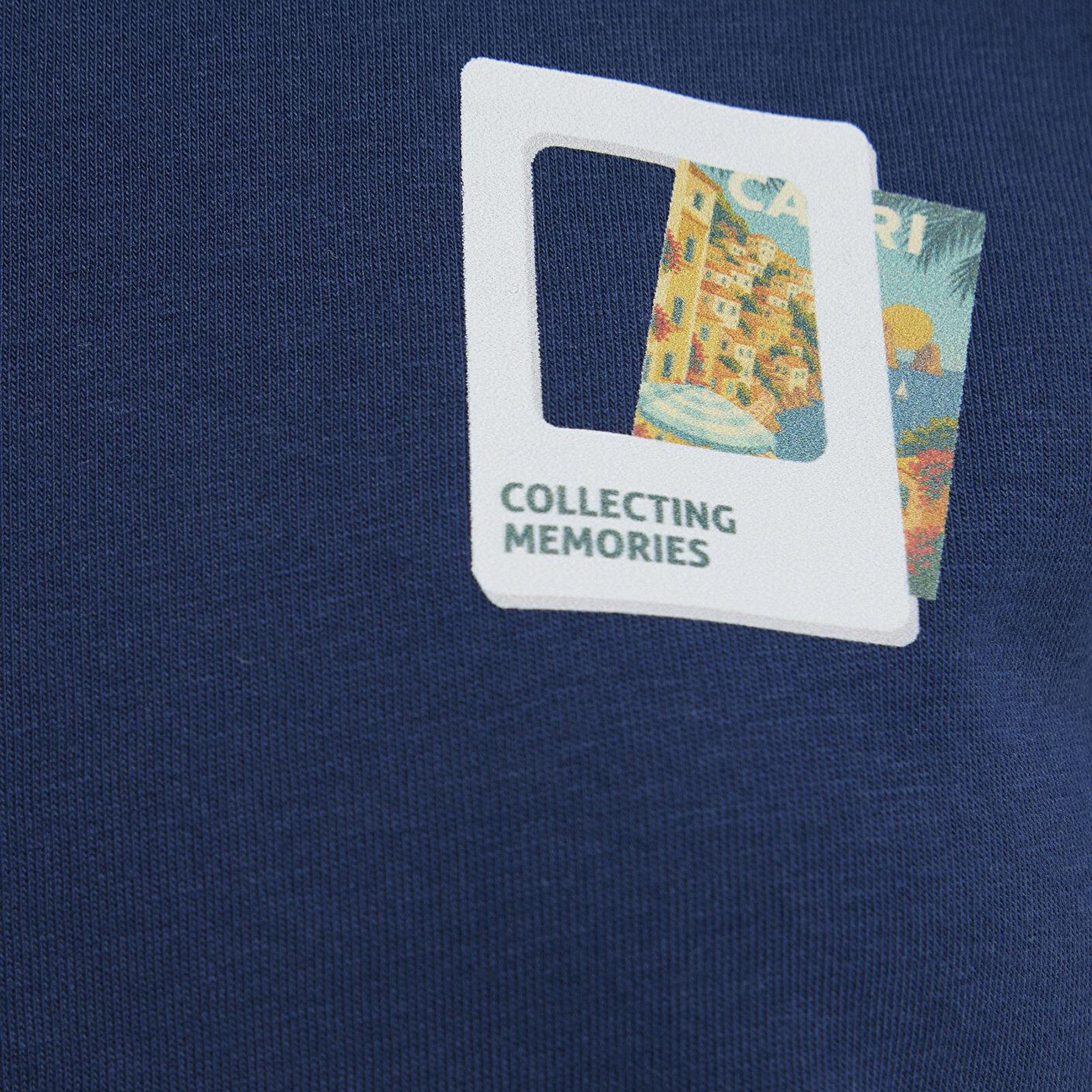 Mavi Collecting Memories Baskılı Lacivert Tişört Slim Fit / Dar Kesim 1614248-89353