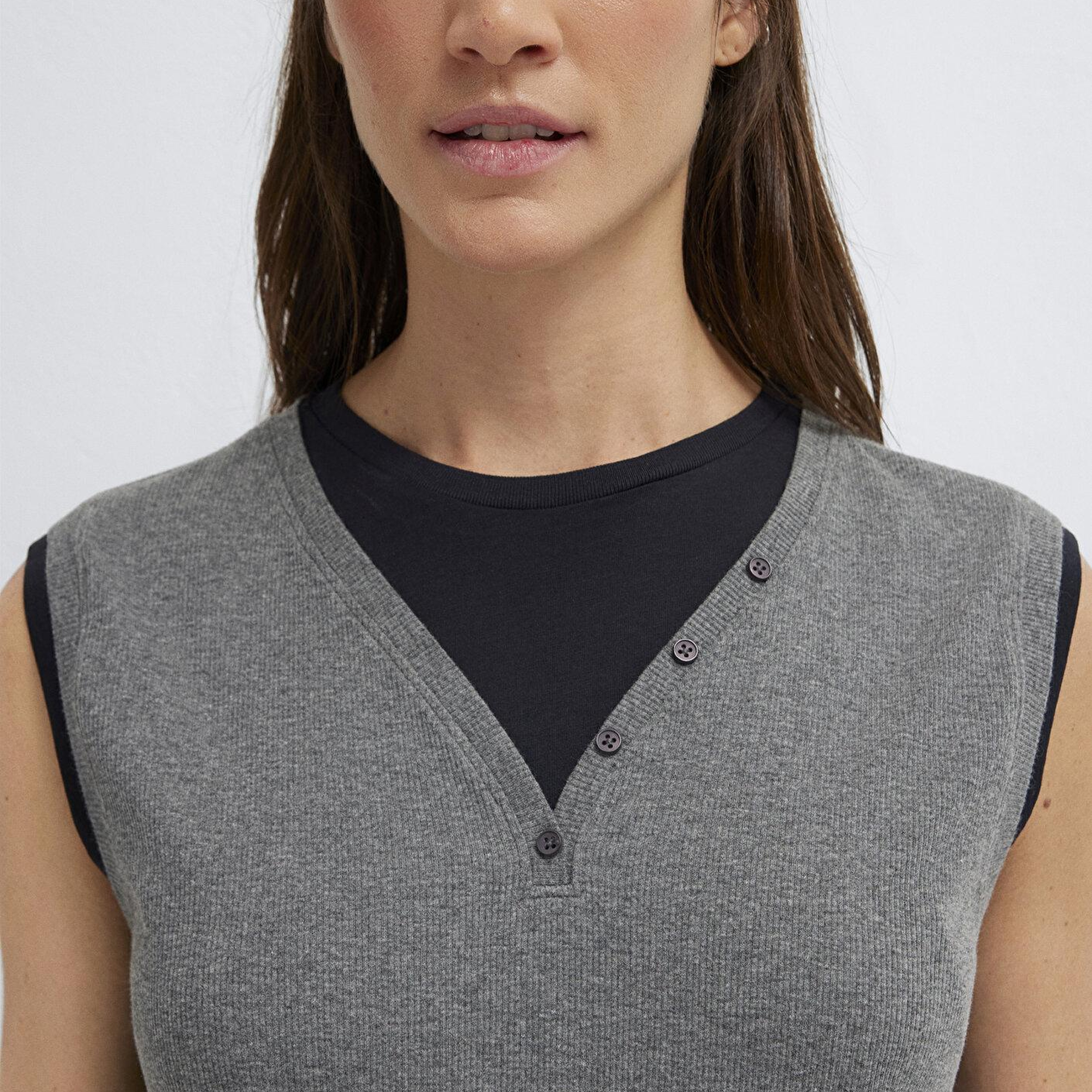 Mavi Gri Tişört Slim Fit / Dar Kesim 1614116-80024
