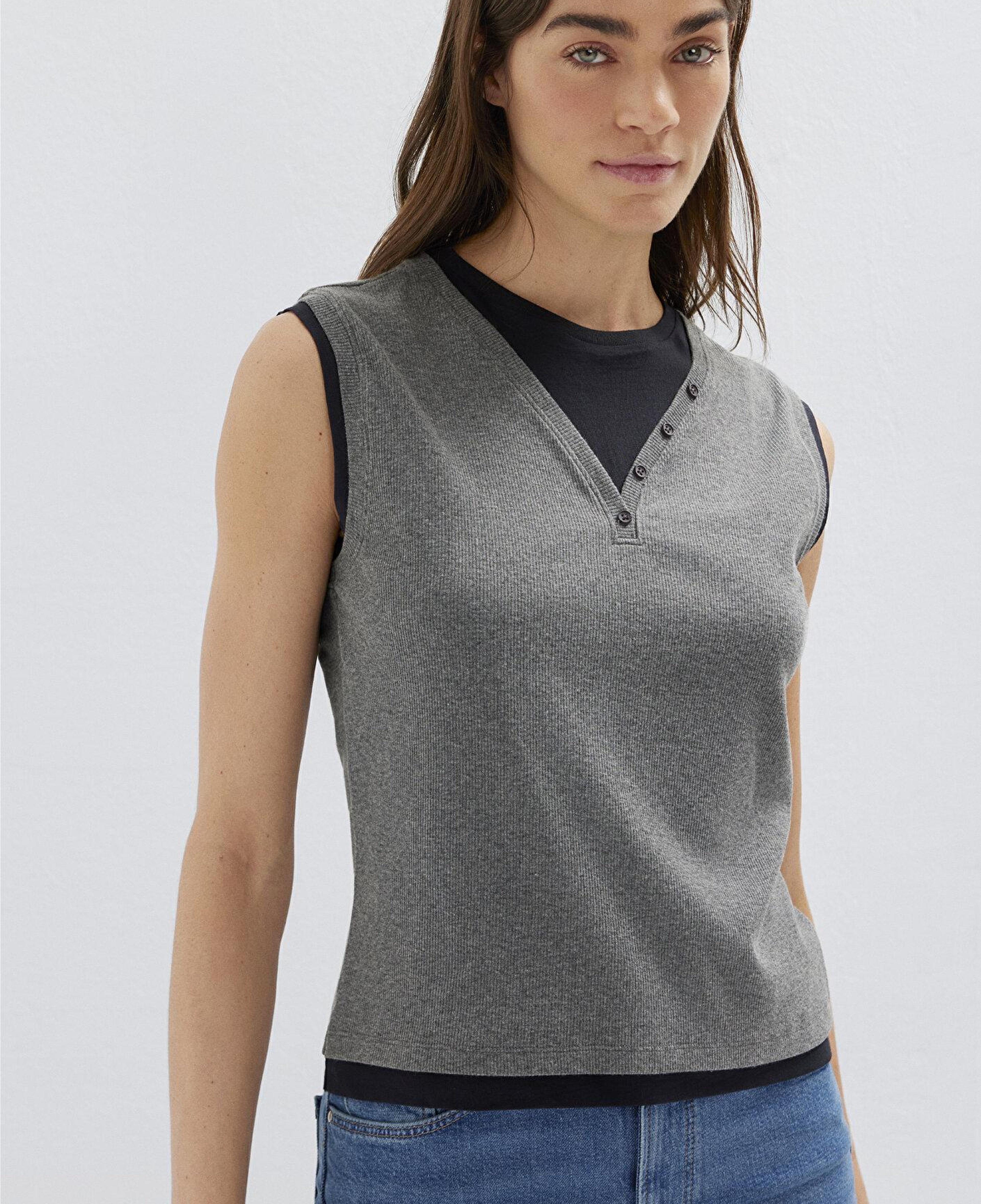 Mavi Gri Tişört Slim Fit / Dar Kesim 1614116-80024