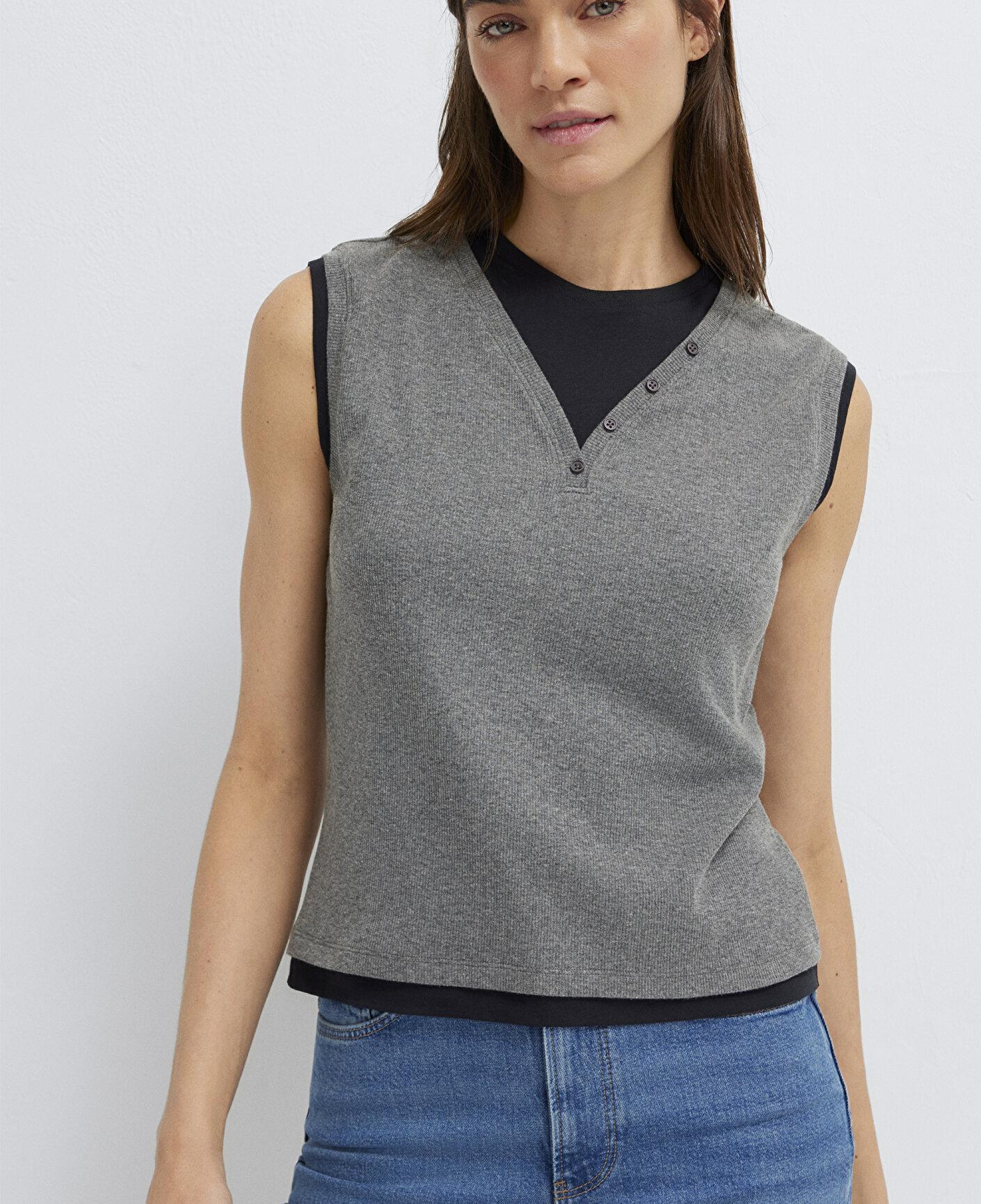 Mavi Gri Tişört Slim Fit / Dar Kesim 1614116-80024