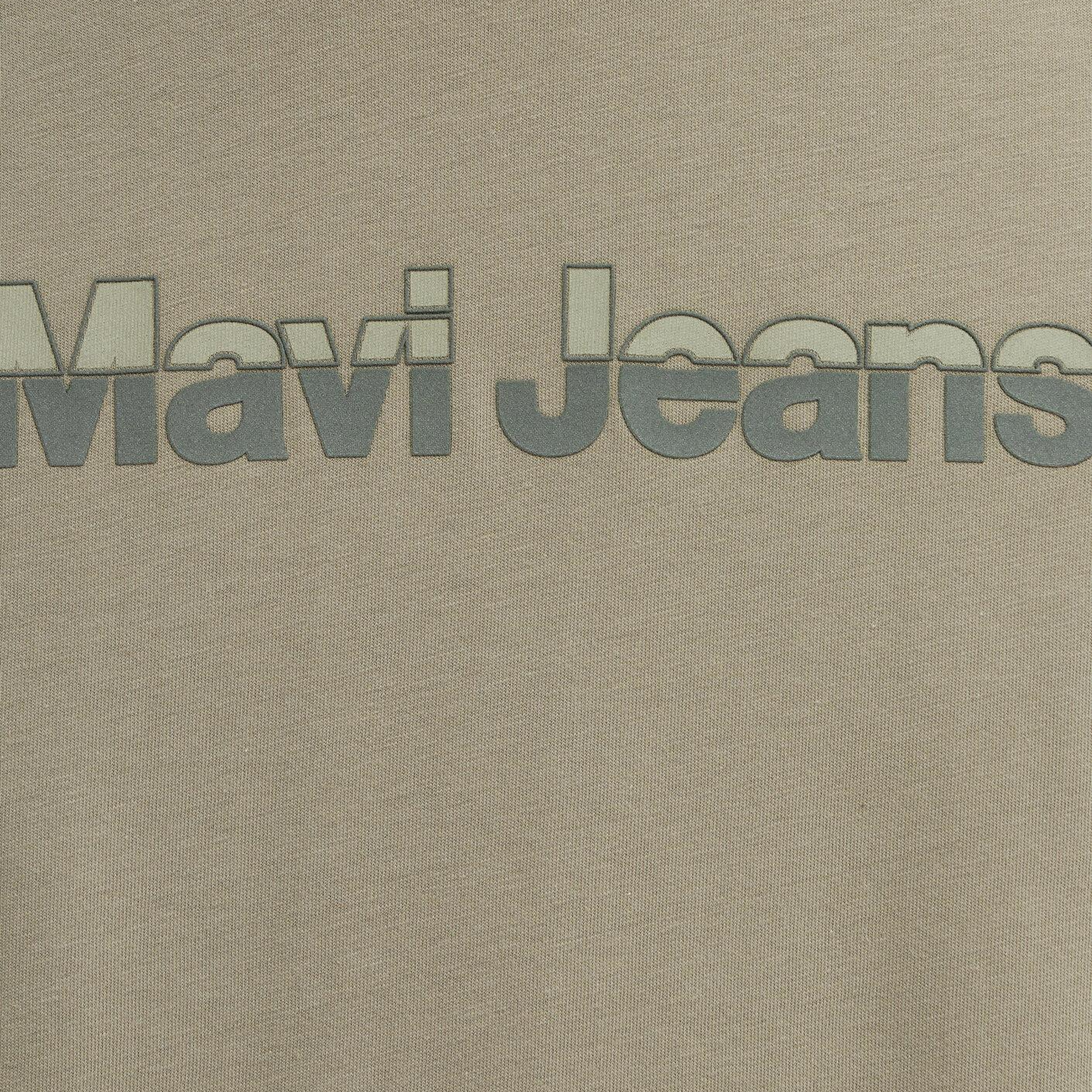 Mavi Mavi Jeans Baskılı Yeşil Tişört Loose Fit / Bol Rahat Kesim 0613563-71818
