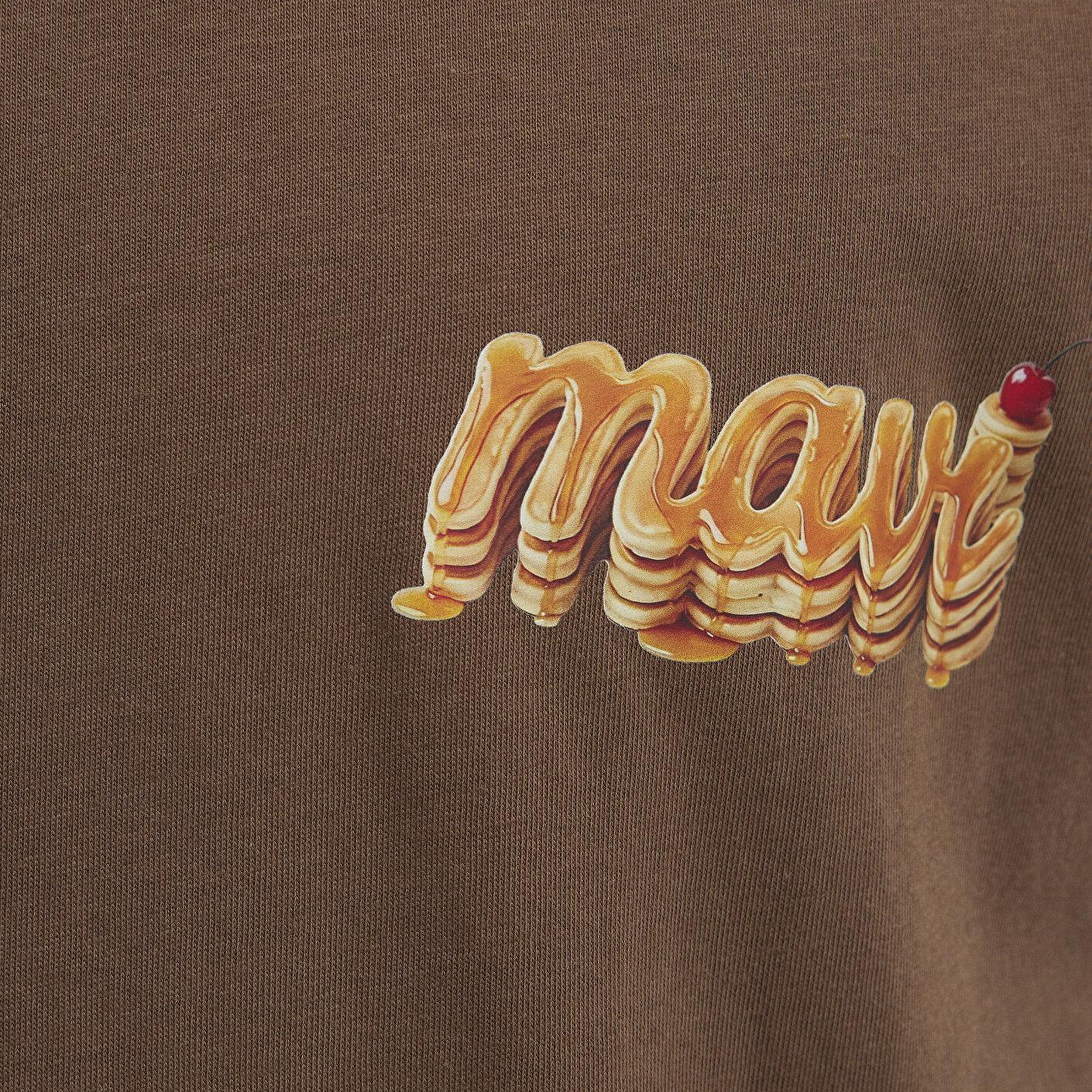 Mavi Mavi Baskılı Kahverengi Tişört Loose Fit / Bol Rahat Kesim 0613655-70239