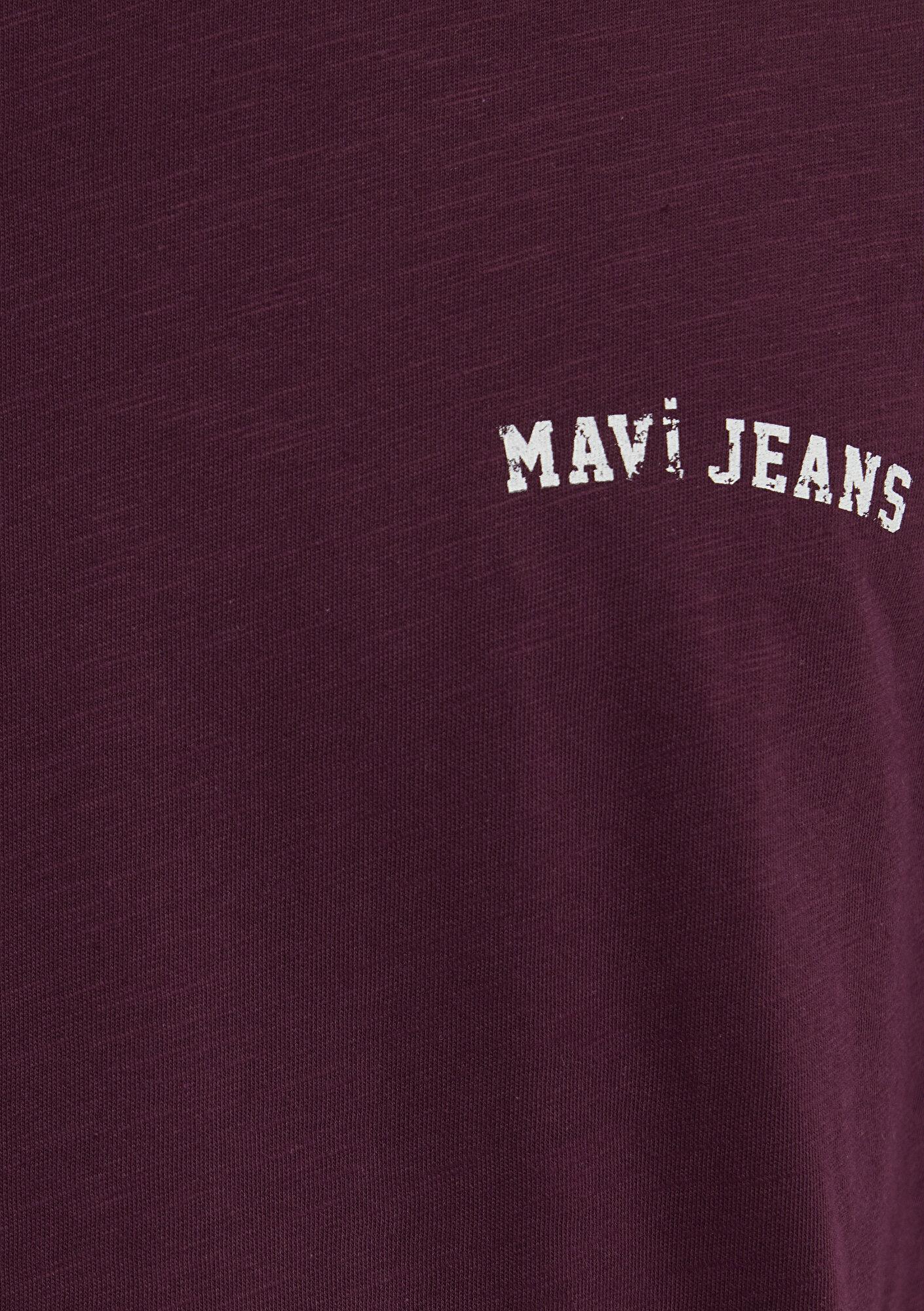 Mavi Mavi Jeans Baskılı Bordo Tişört Regular Fit / Normal Kesim 0613577-70434