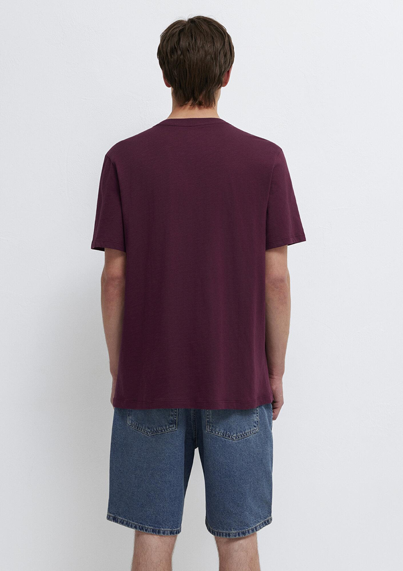 Mavi Mavi Jeans Baskılı Bordo Tişört Regular Fit / Normal Kesim 0613577-70434