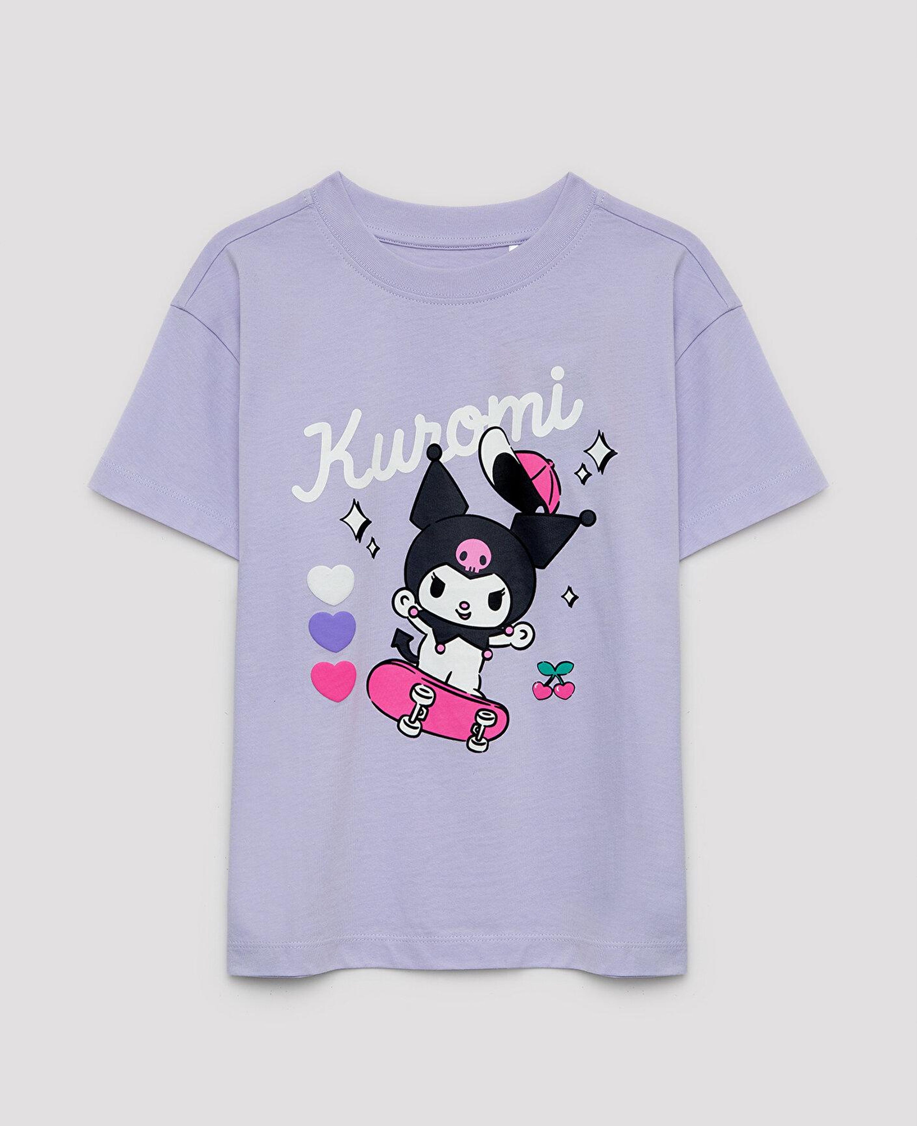 Mavi Kuromi Baskılı Mor Tişört Loose Fit / Bol Rahat Kesim 7610457-70523