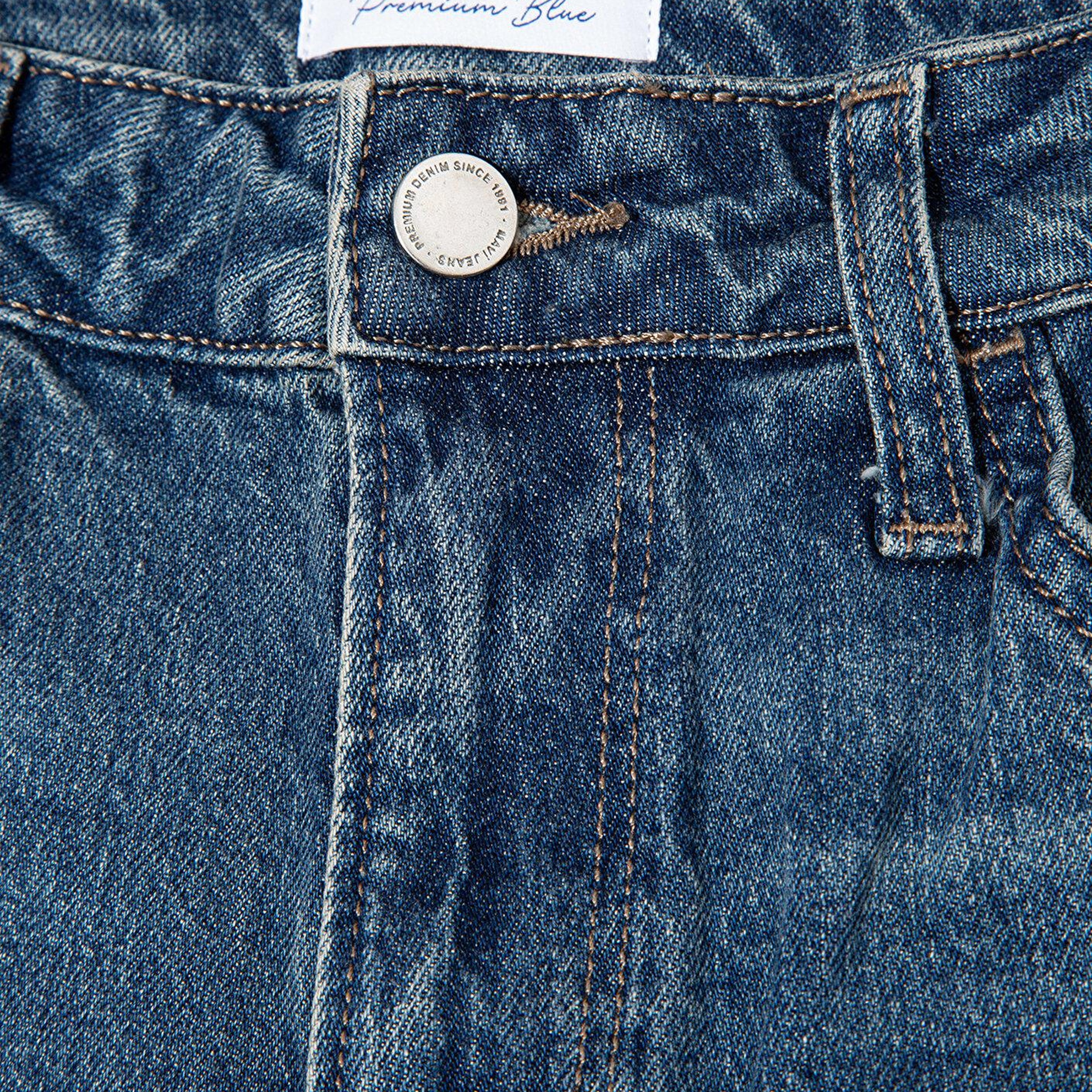 Mavi Leila Premium Blue Puslu Koyu Mavi Jean Pantolon 1010600-A1572