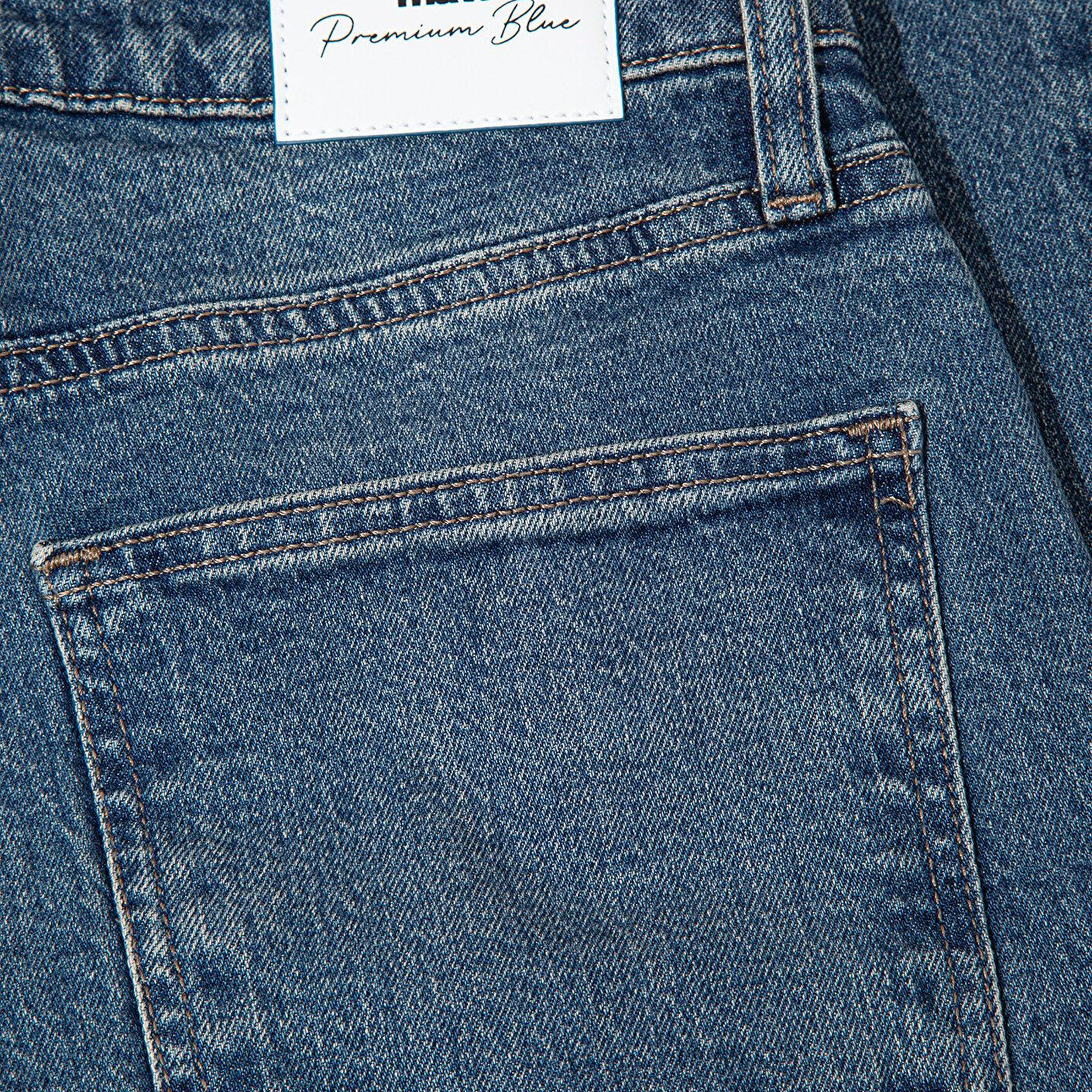 Mavi Leila Premium Blue Puslu Koyu Mavi Jean Pantolon 1010600-A1572
