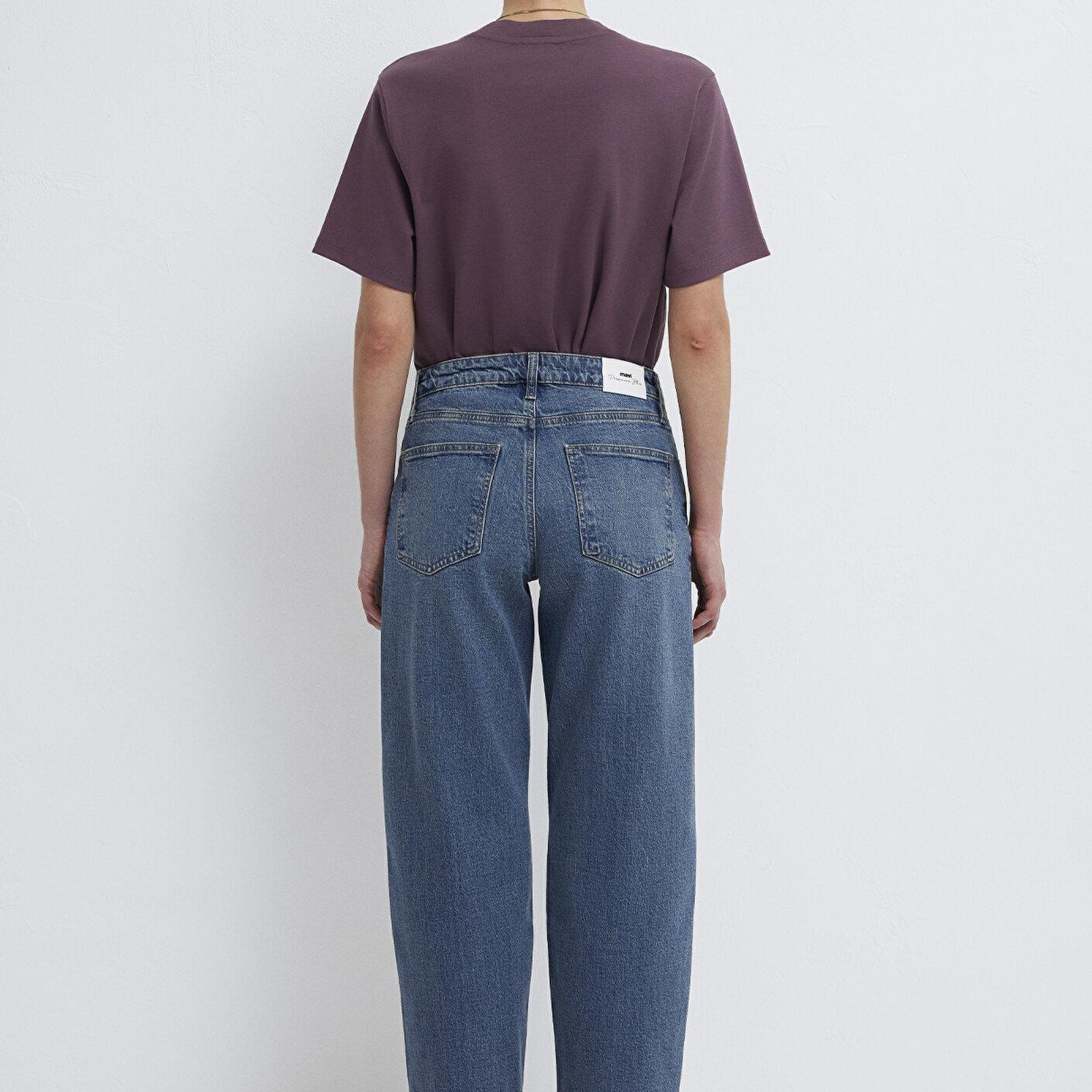Mavi Leila Premium Blue Puslu Koyu Mavi Jean Pantolon 1010600-A1572