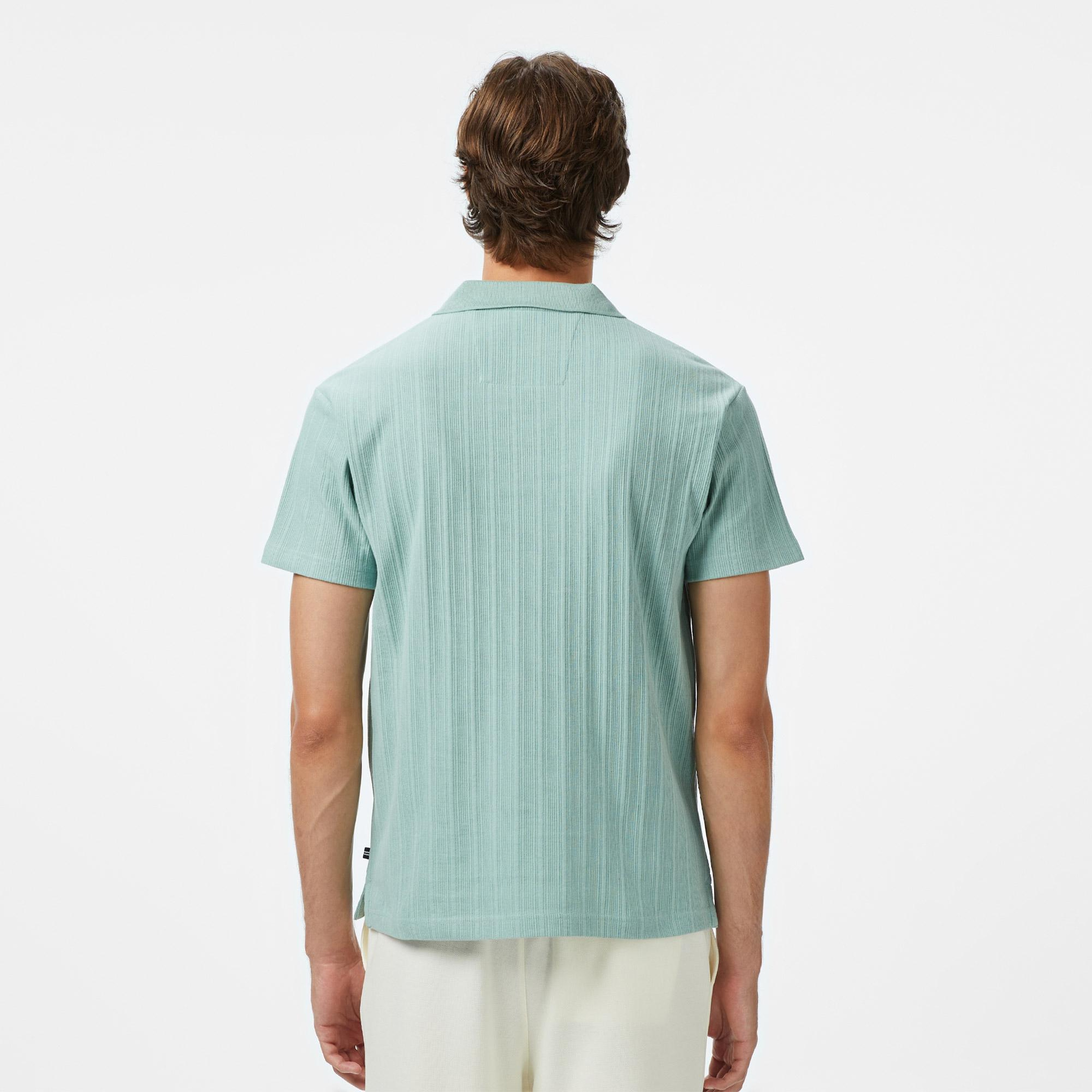 Nautica Erkek Yeşil Classic Fit Polo Yaka T-Shirt
