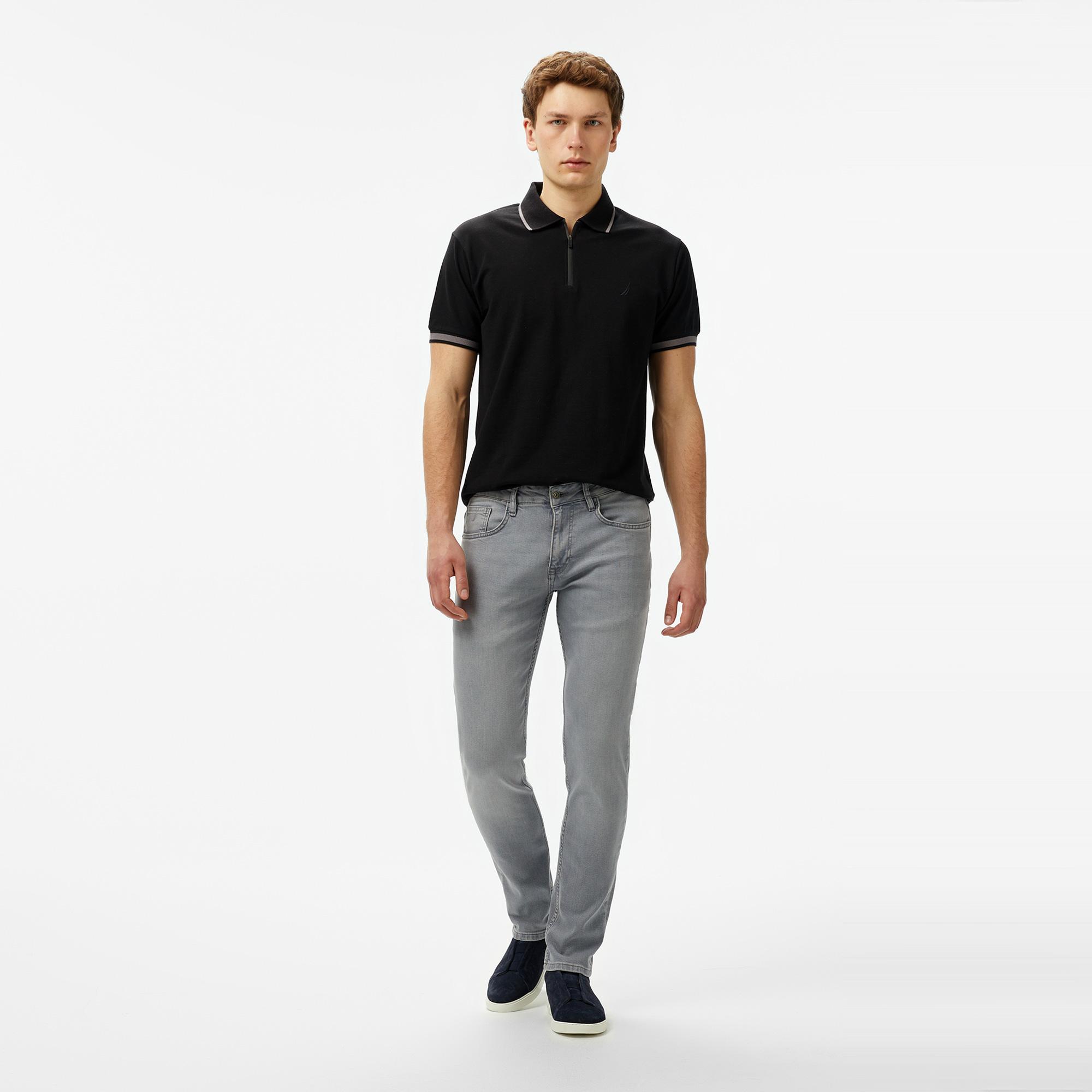 Nautica Erkek Gri Slim Fit Pantolon