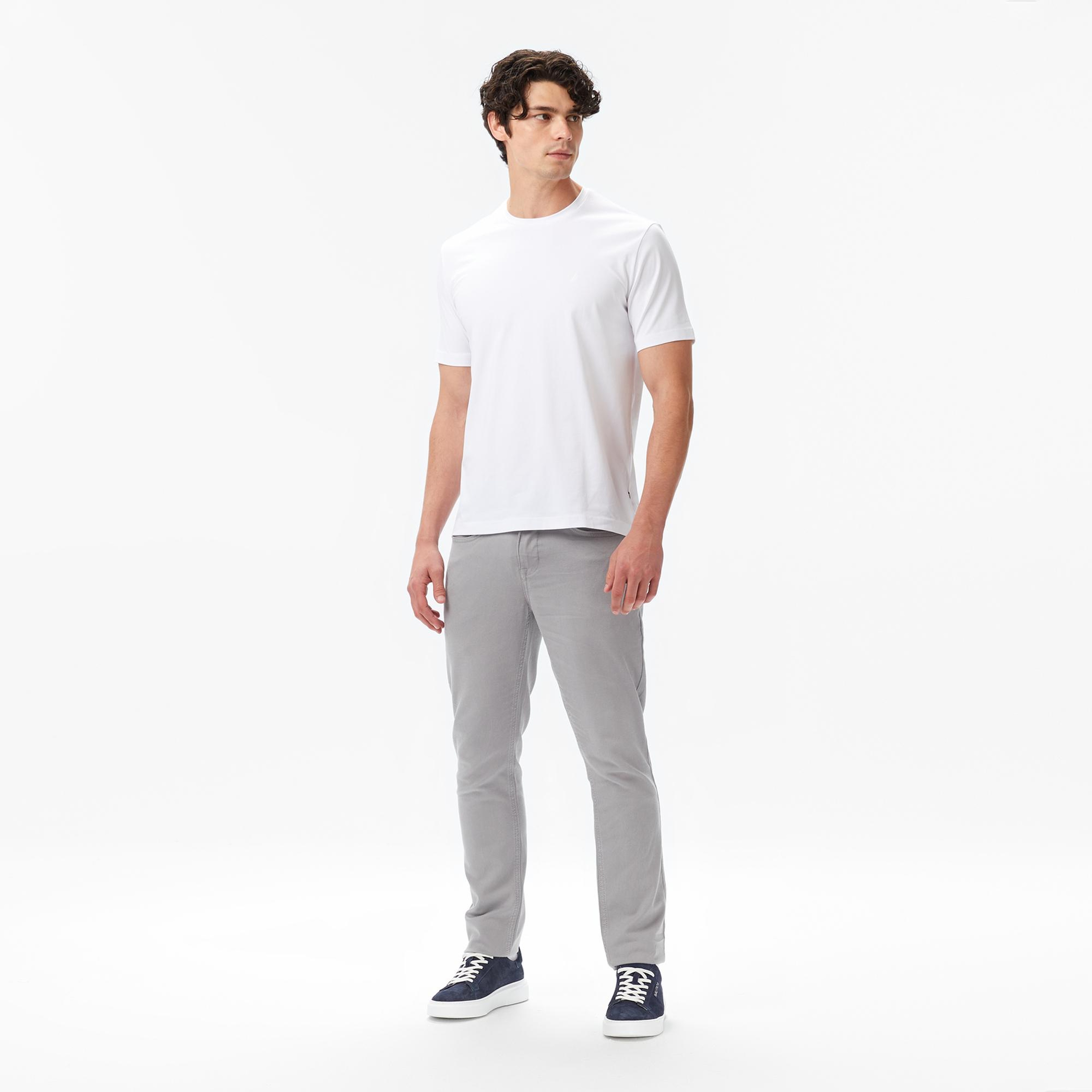 Nautica Erkek Beyaz Classic Fit T-Shirt