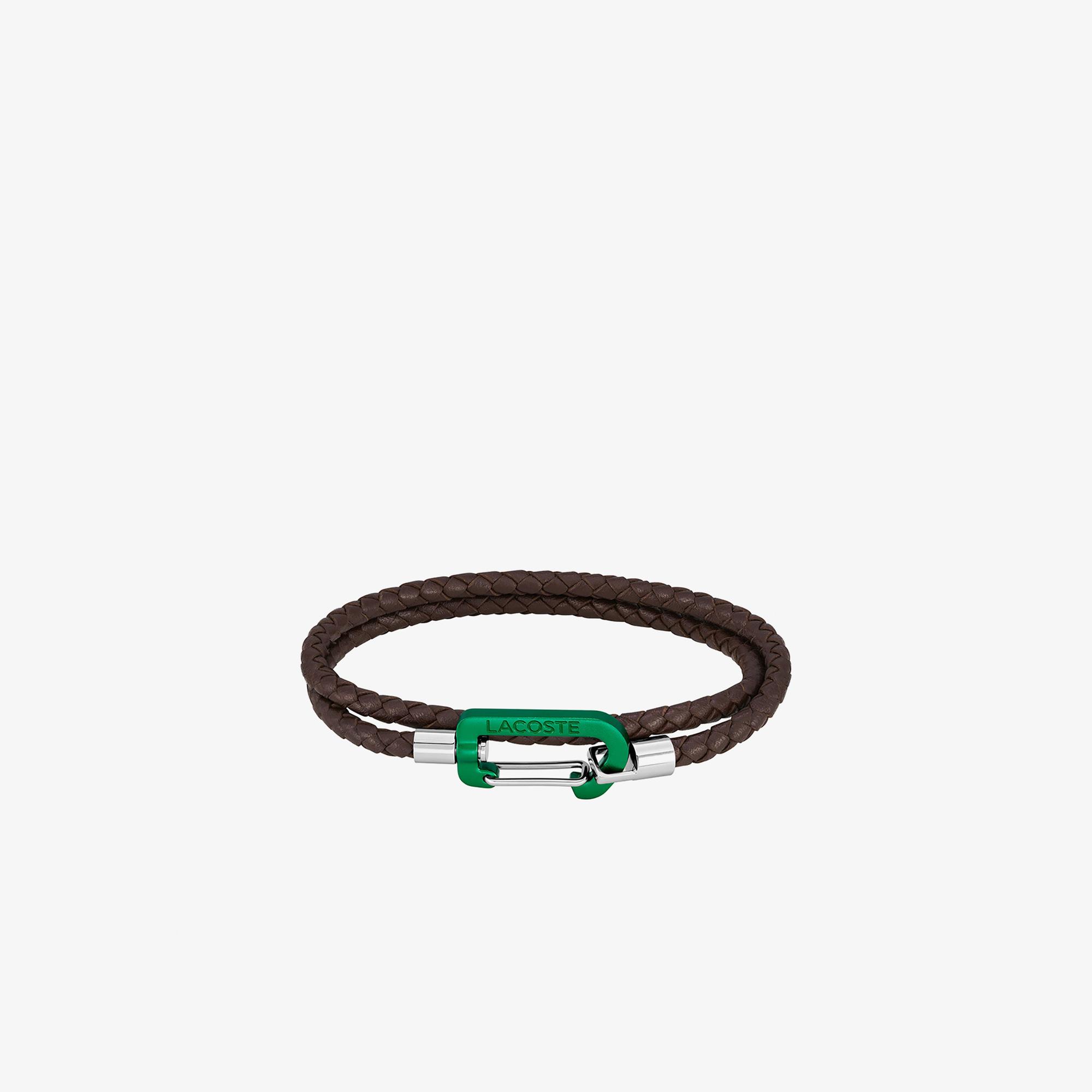 Lacoste Erkek Kahverengi Deri Bileklik