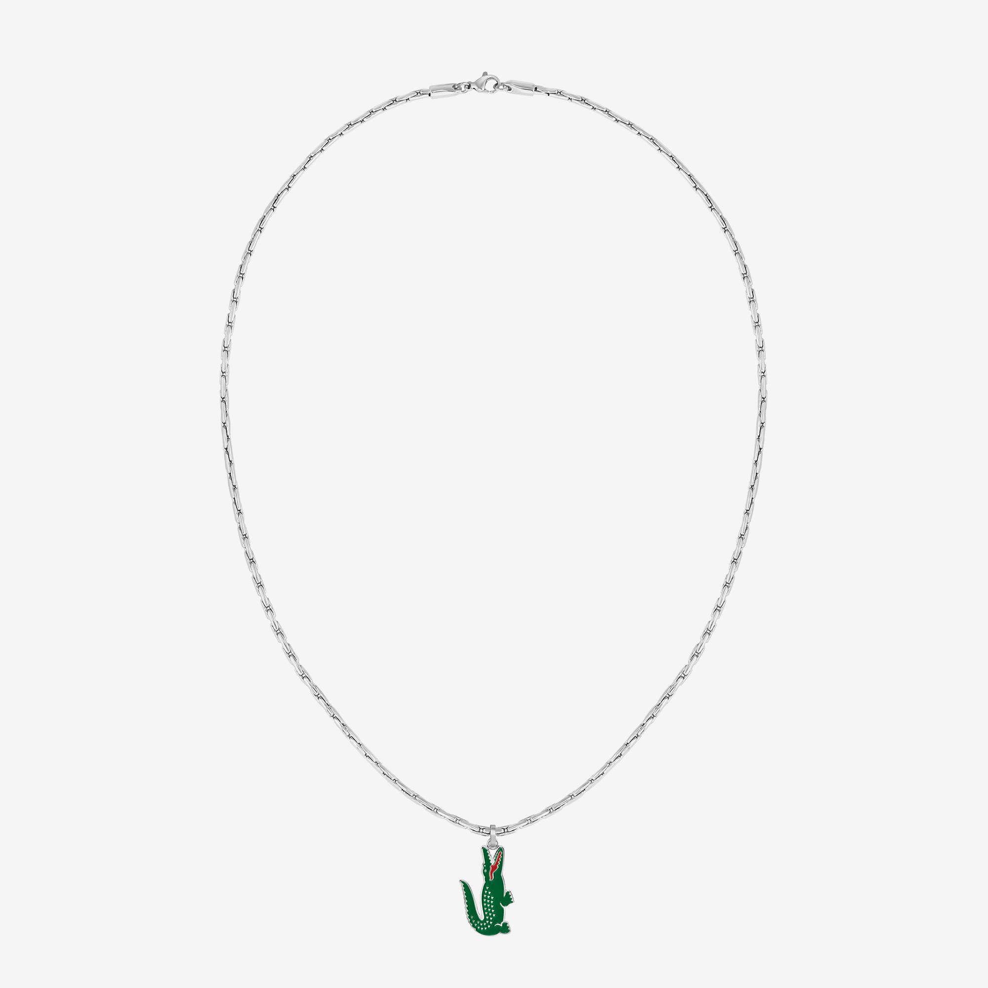 Lacoste Erkek Gri Kolye