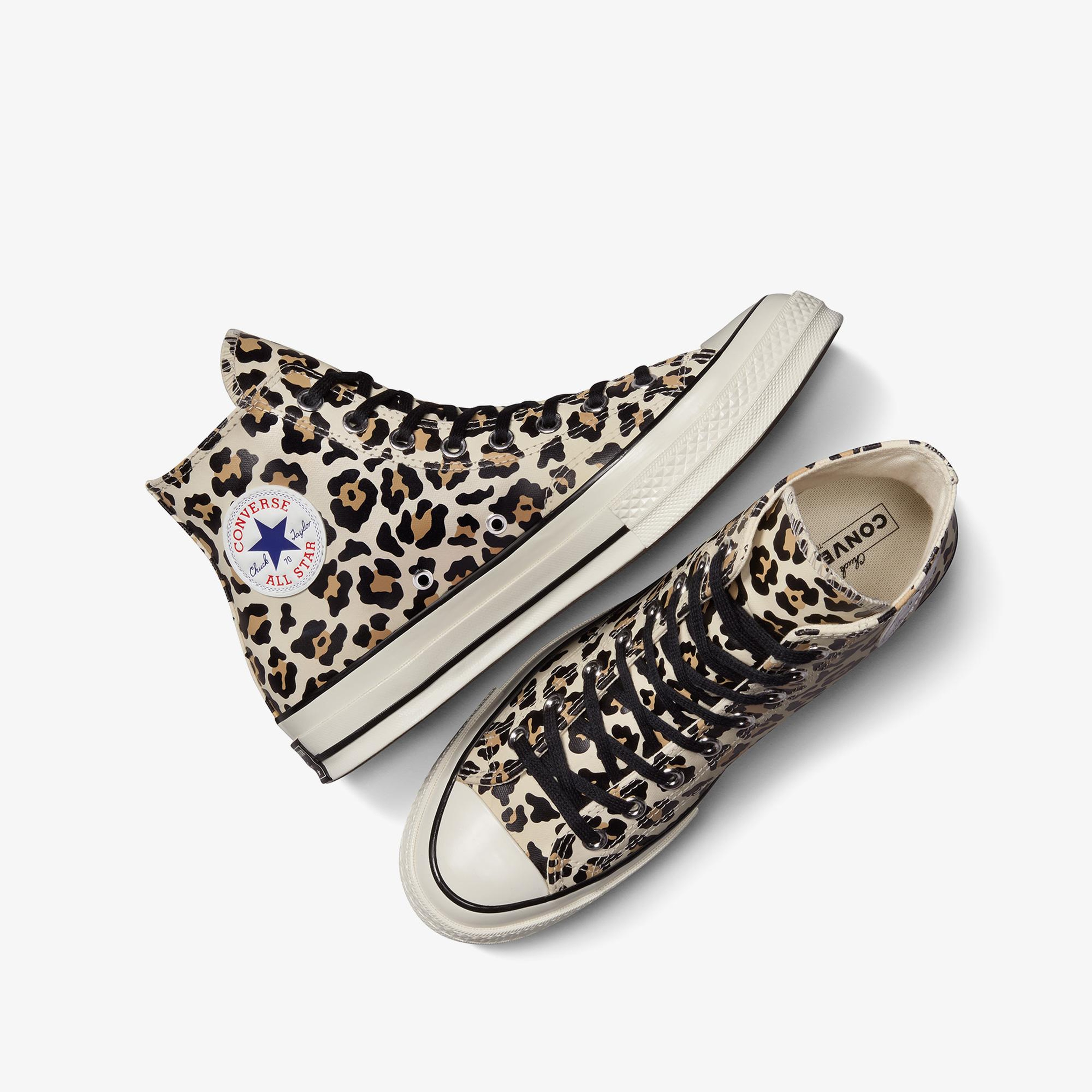 Converse Chuck 70 Leopard Print Unisex Krem Sneaker
