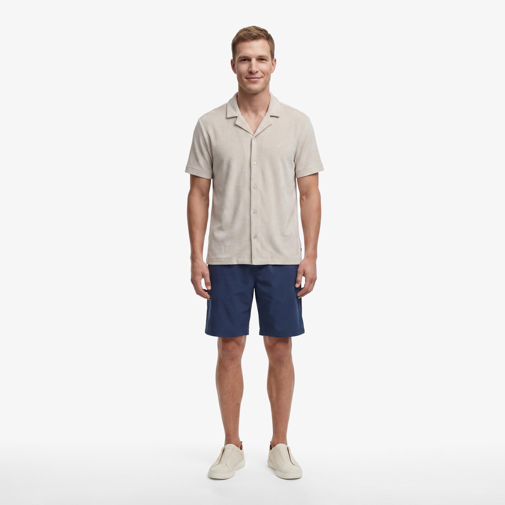 Nautica Erkek Gri Regular Fit Kısa Kollu Gömlek