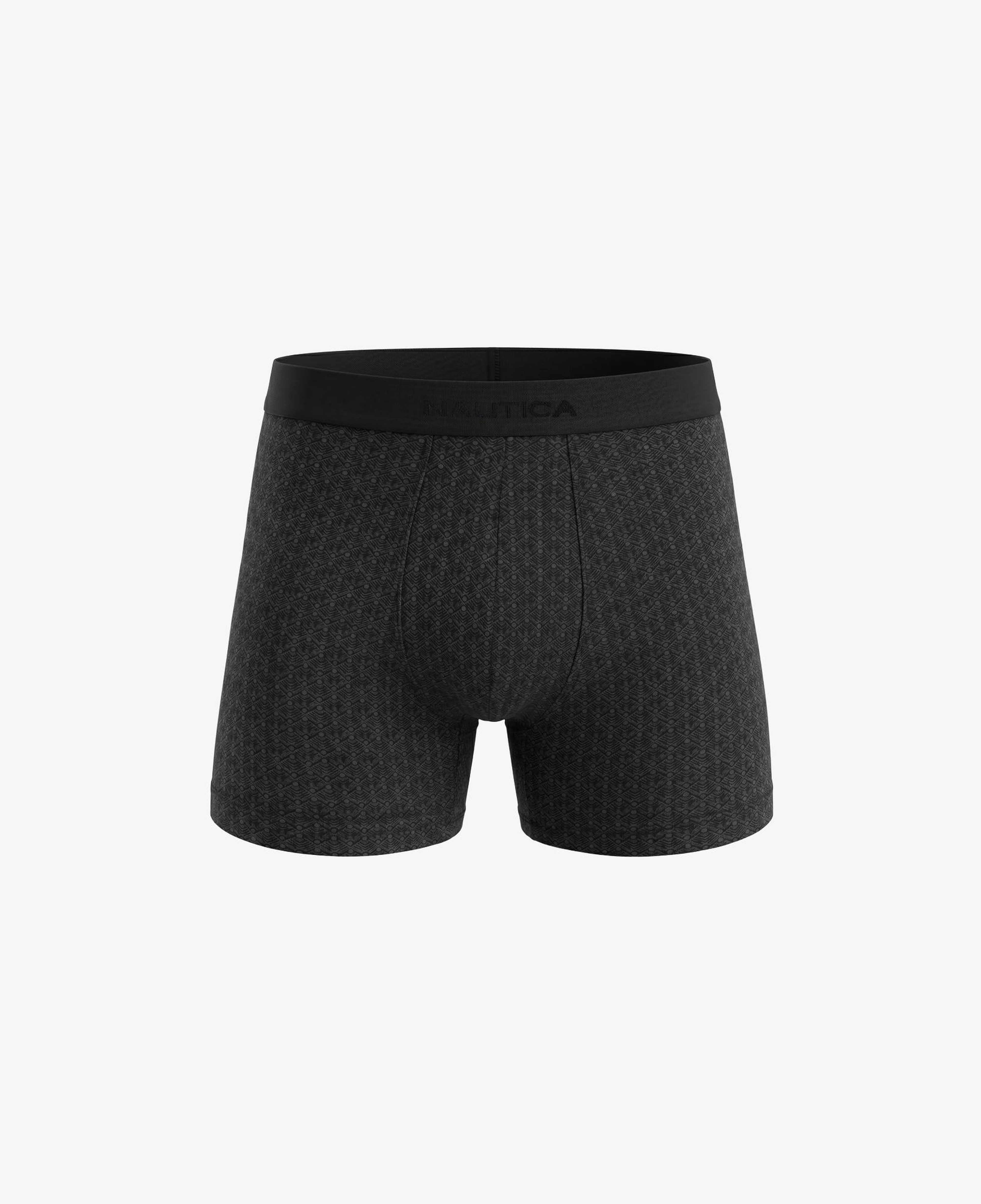 Nautica Erkek Siyah Slim Fit Desenli Boxer