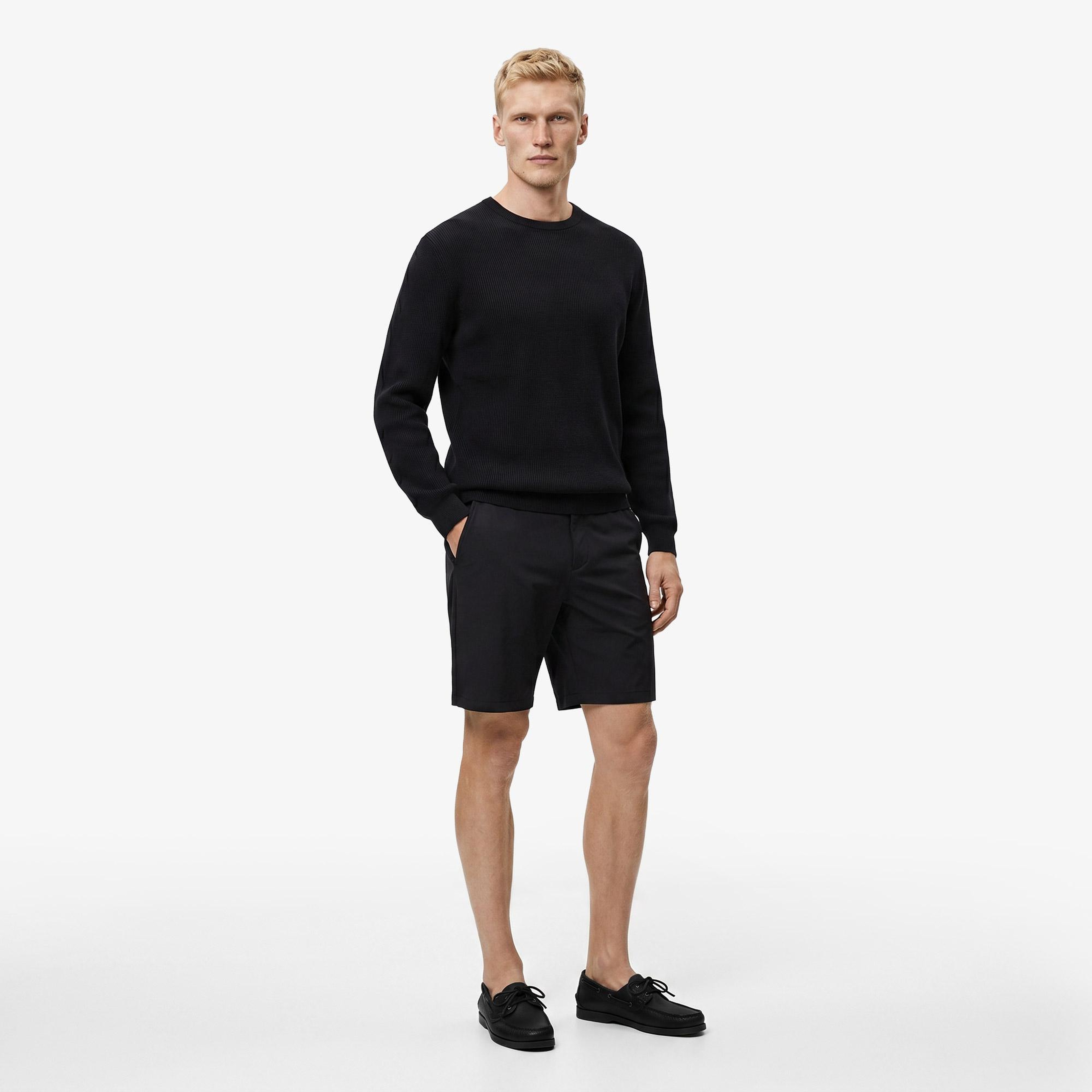 Nautica Erkek Siyah Regular Fit Su İtici Şort