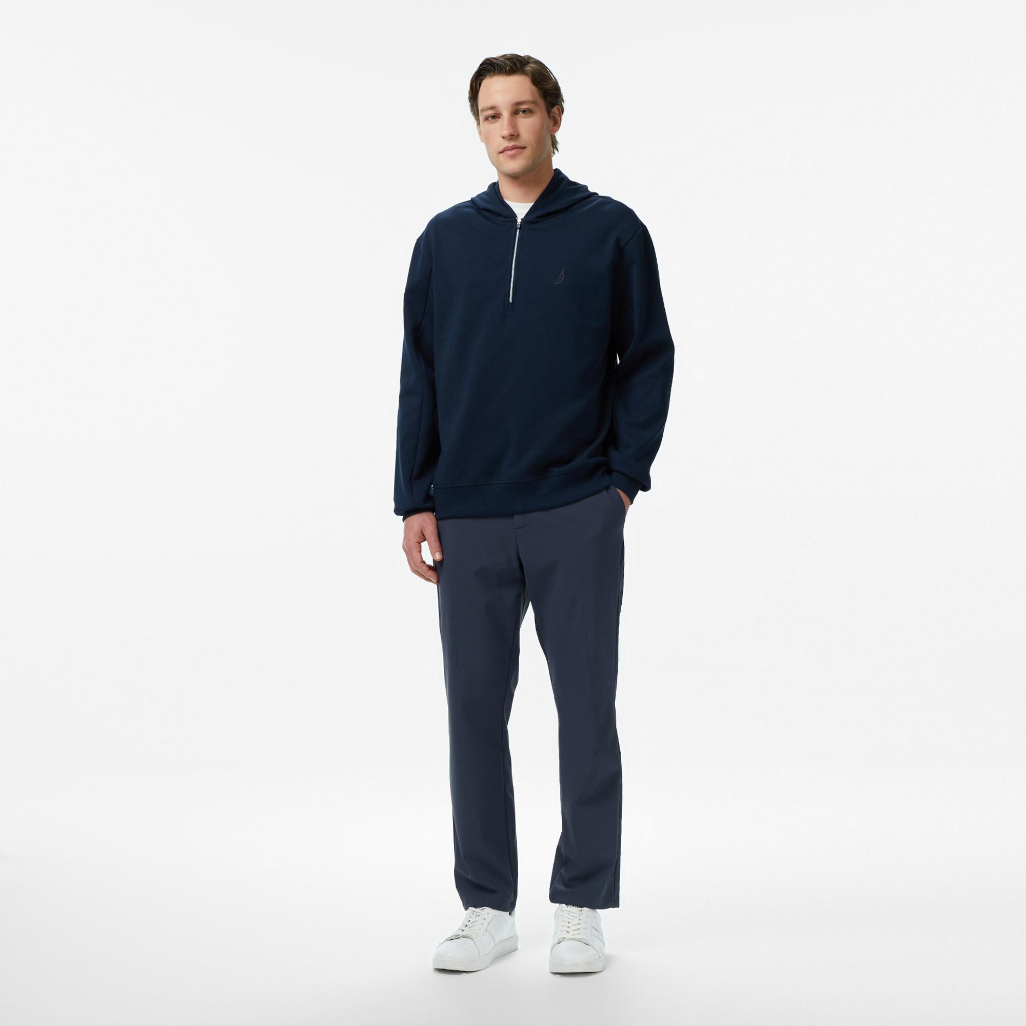 Nautica Erkek Lacivert Regular Fit Kapüşonlu Sweatshirt