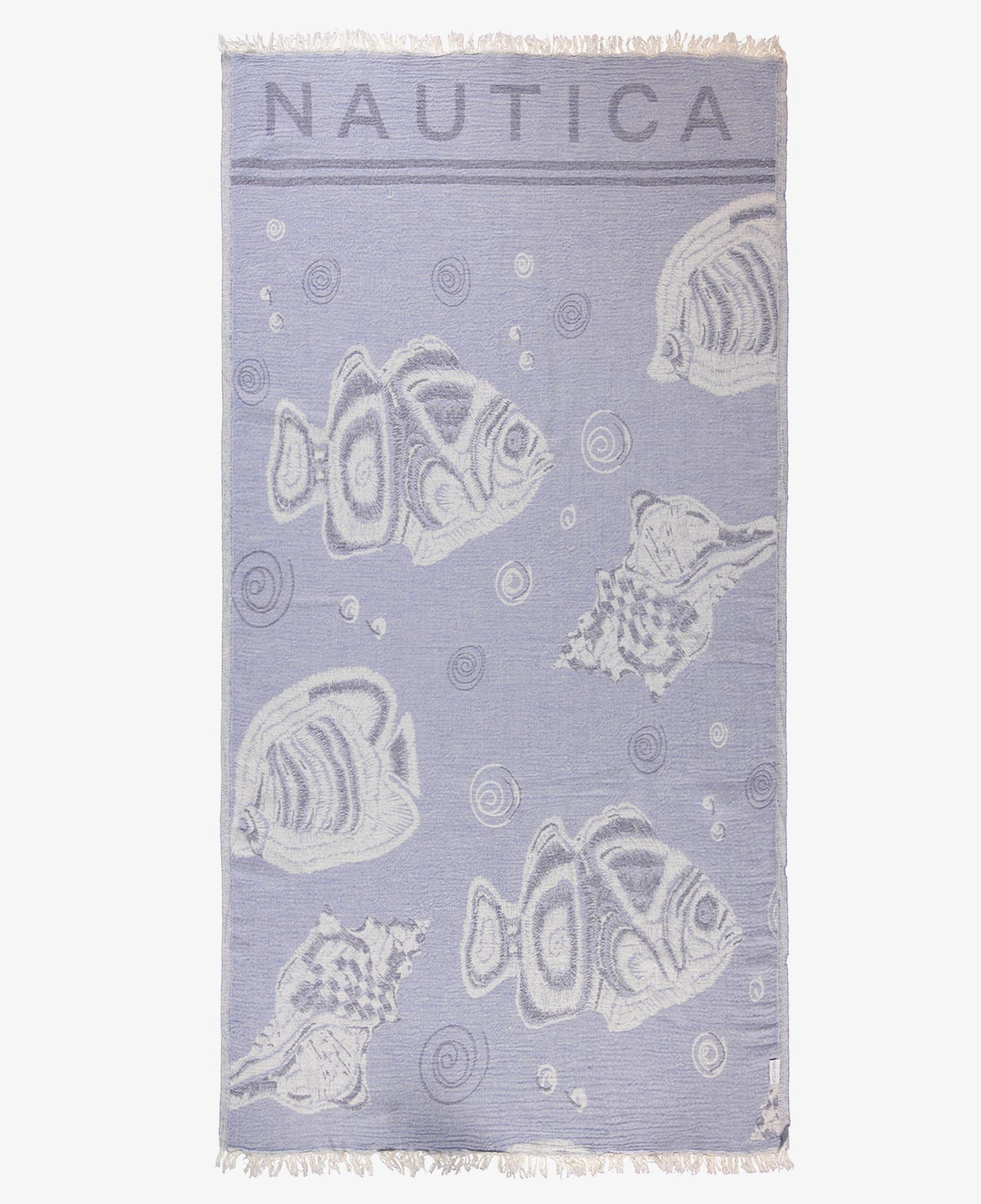 Nautica Unisex Lacivert Desenli Havlu