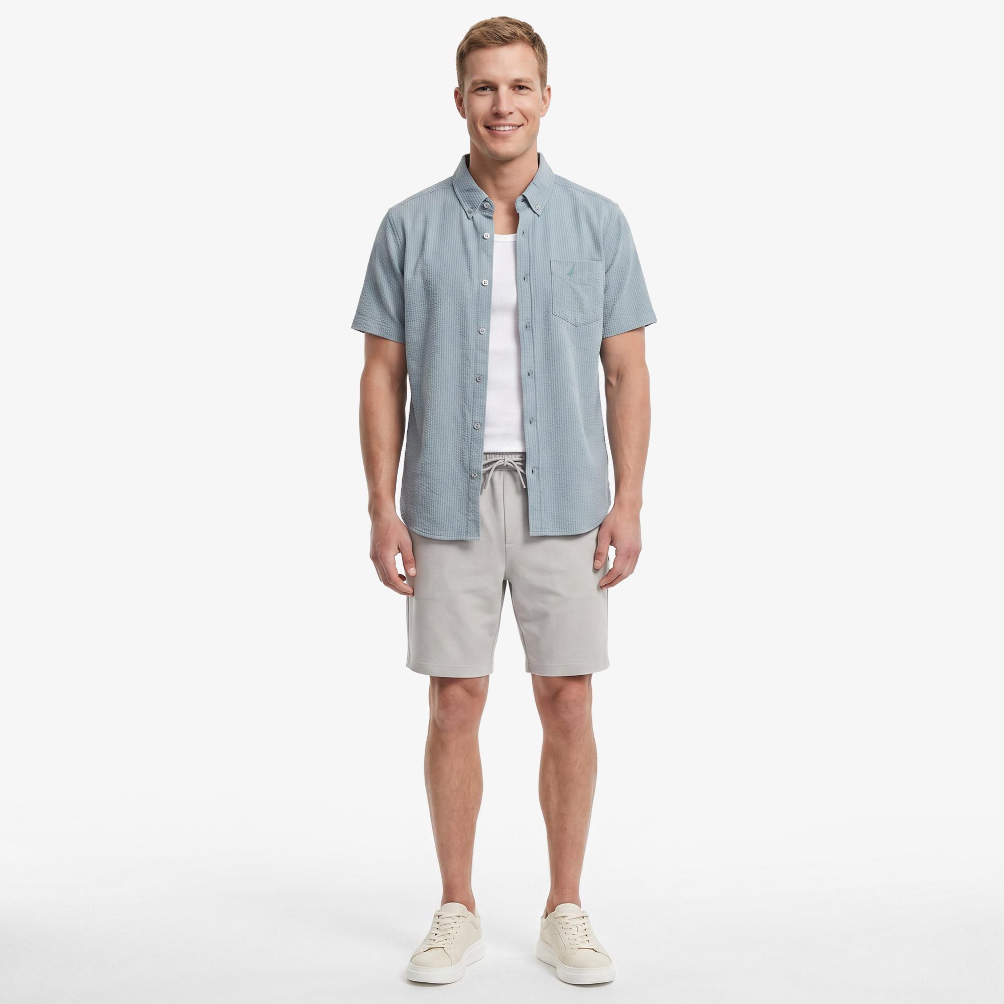 Nautica Erkek Yeşil Regular Fit Kısa Kollu Gömlek