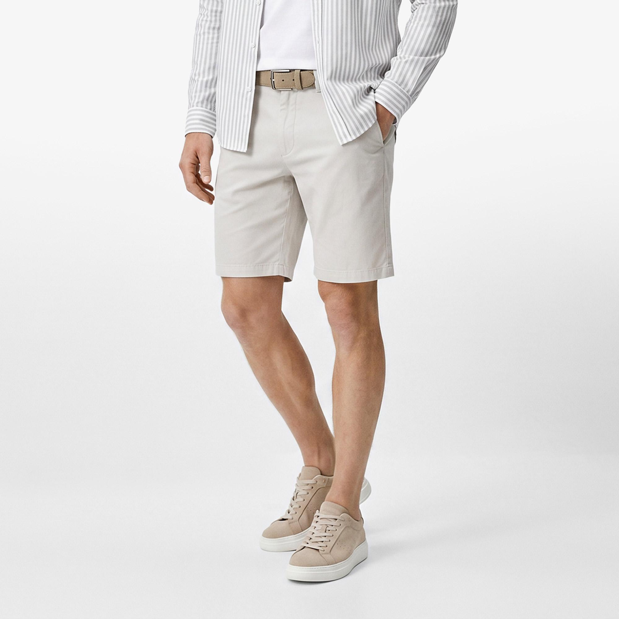 Nautica Erkek Gri Regular Fit Şort