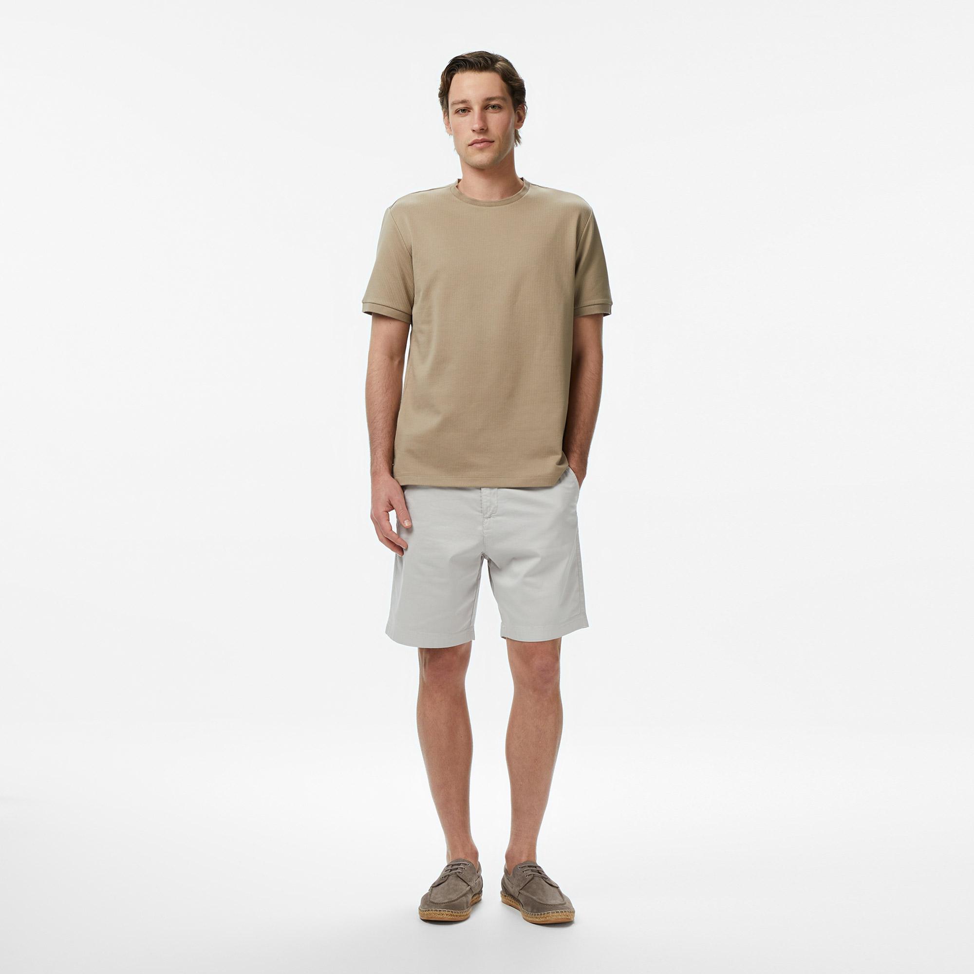 Nautica Erkek Bej Regular Fit T-Shirt