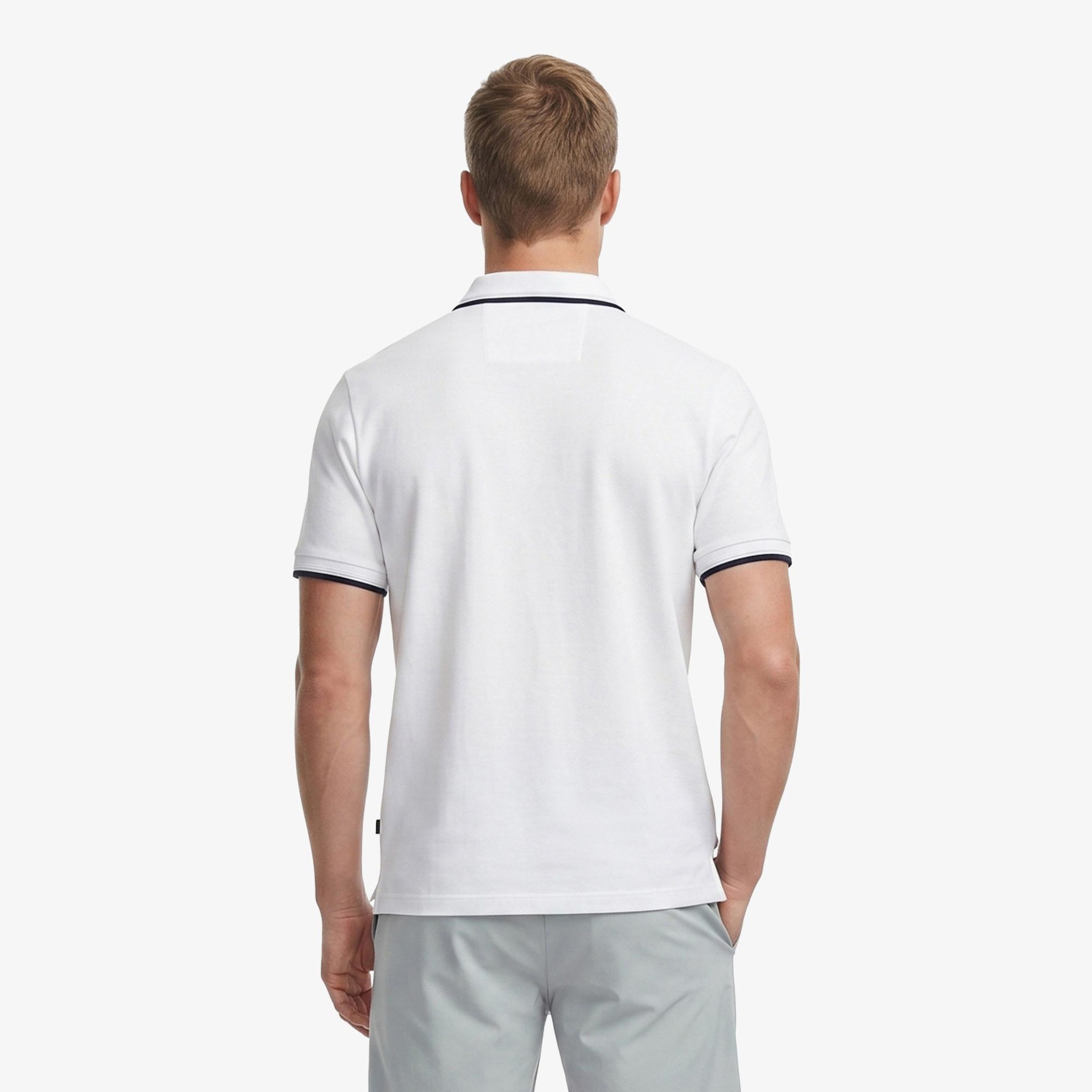 Nautica Erkek Beyaz Regular Fit Pima Cotton Polo Yaka T-Shirt