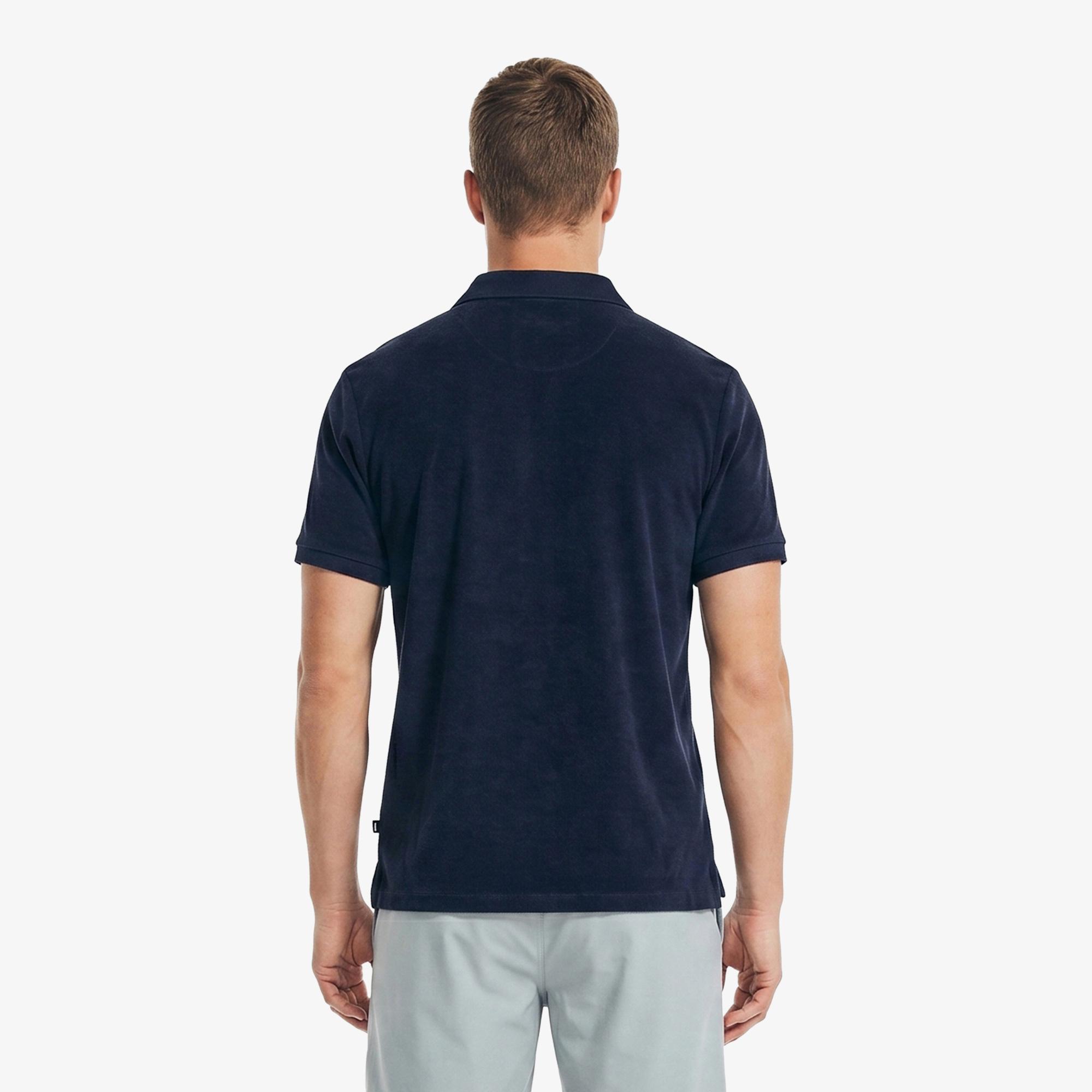 Nautica Erkek Lacivert Regular Fit Havlu Polo Yaka T-Shirt