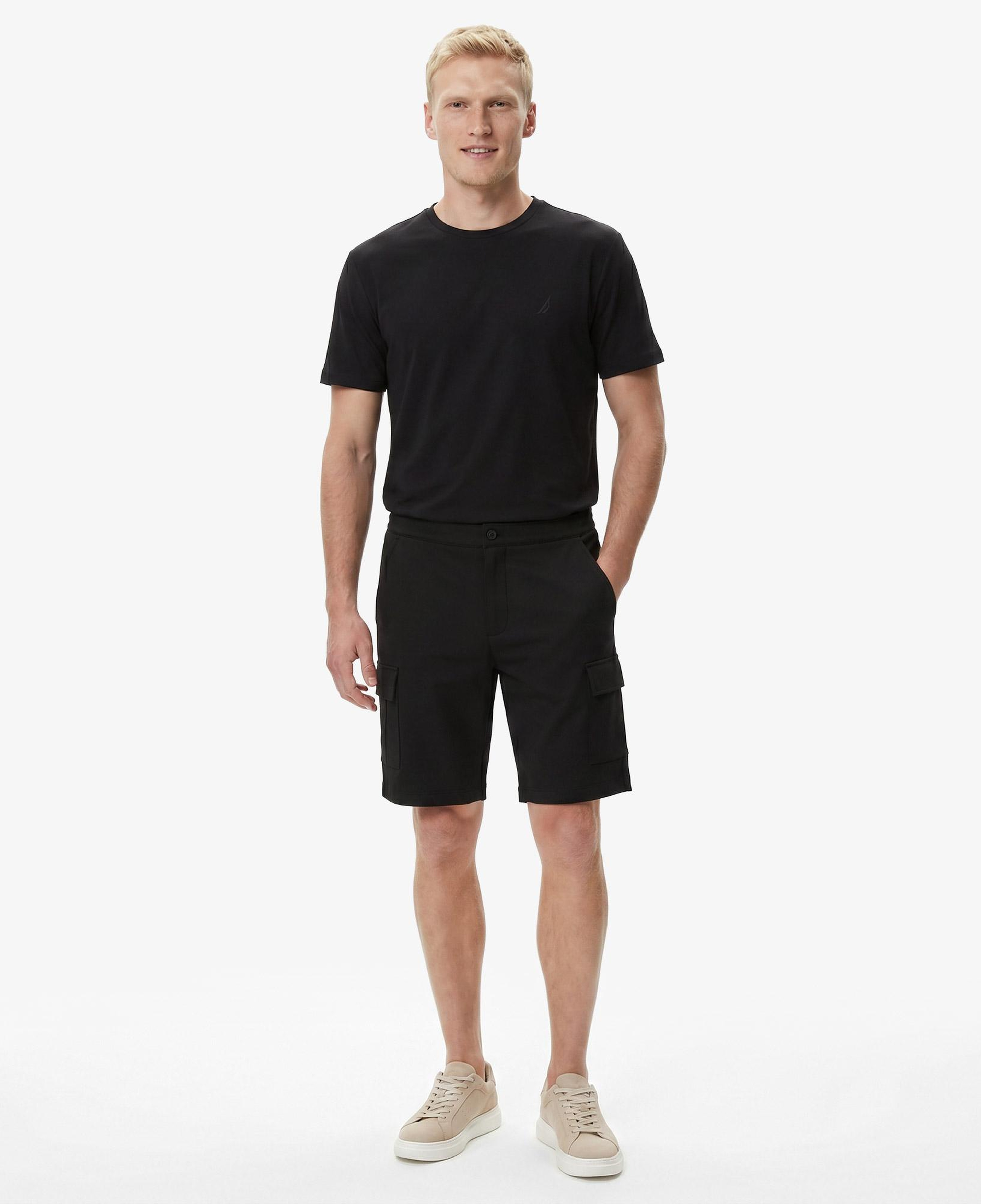 Nautica Erkek Siyah Regular Fit Kargo Şort