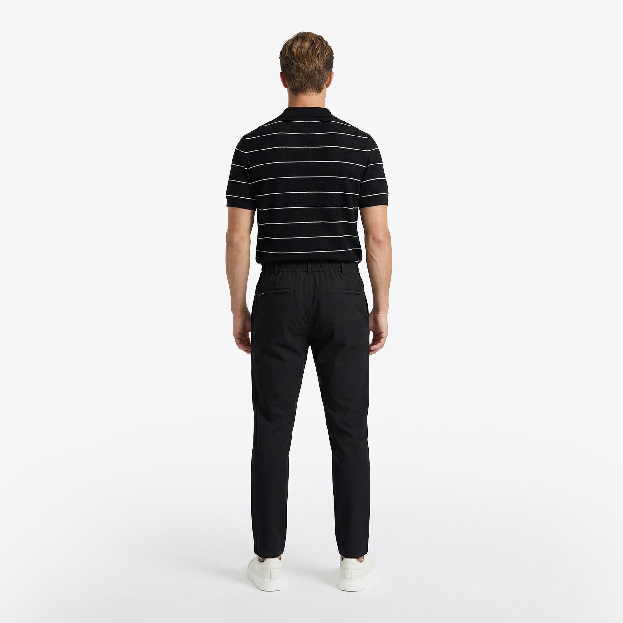 Nautica Erkek Siyah Slim Fit Su İtici Pantolon