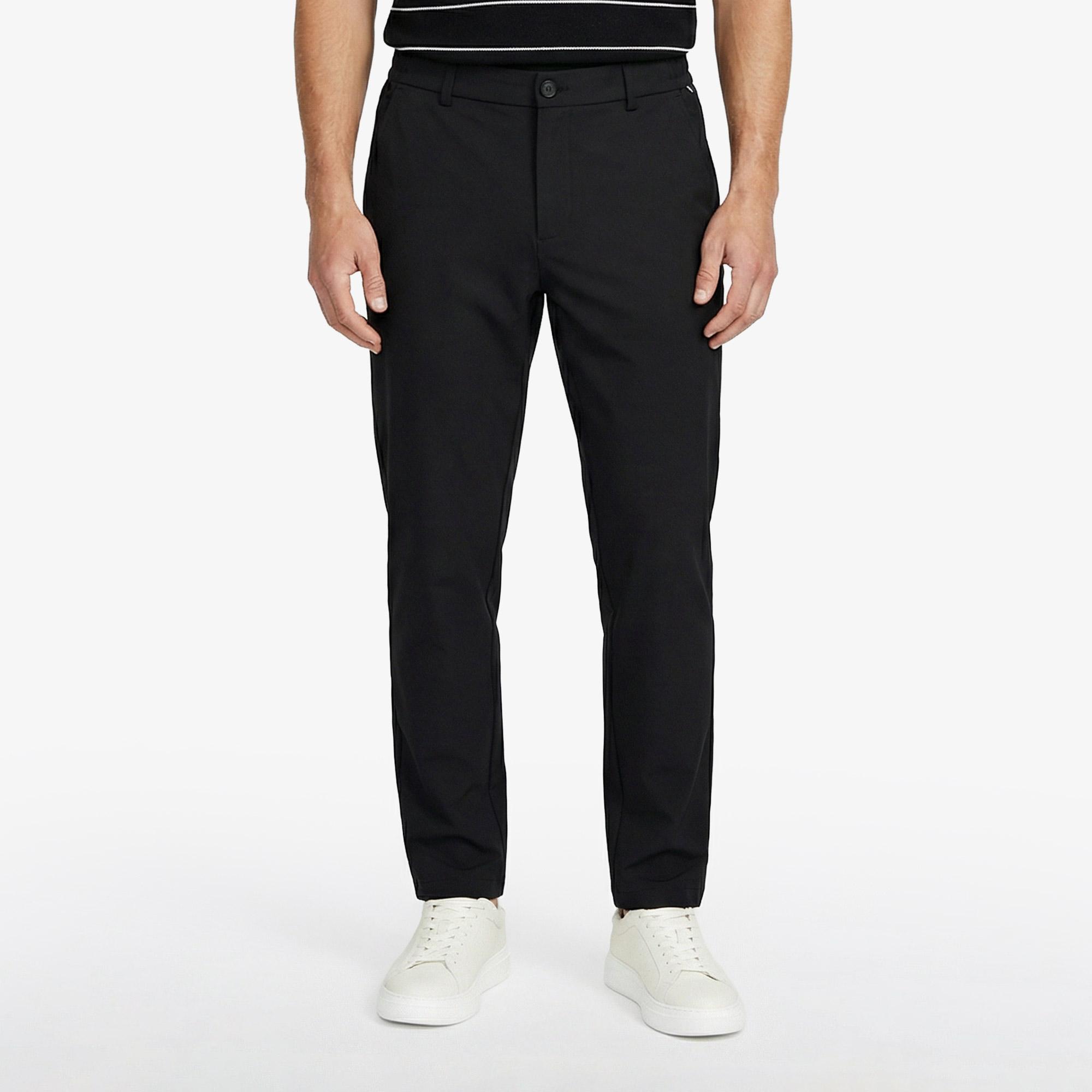 Nautica Erkek Siyah Slim Fit Su İtici Pantolon
