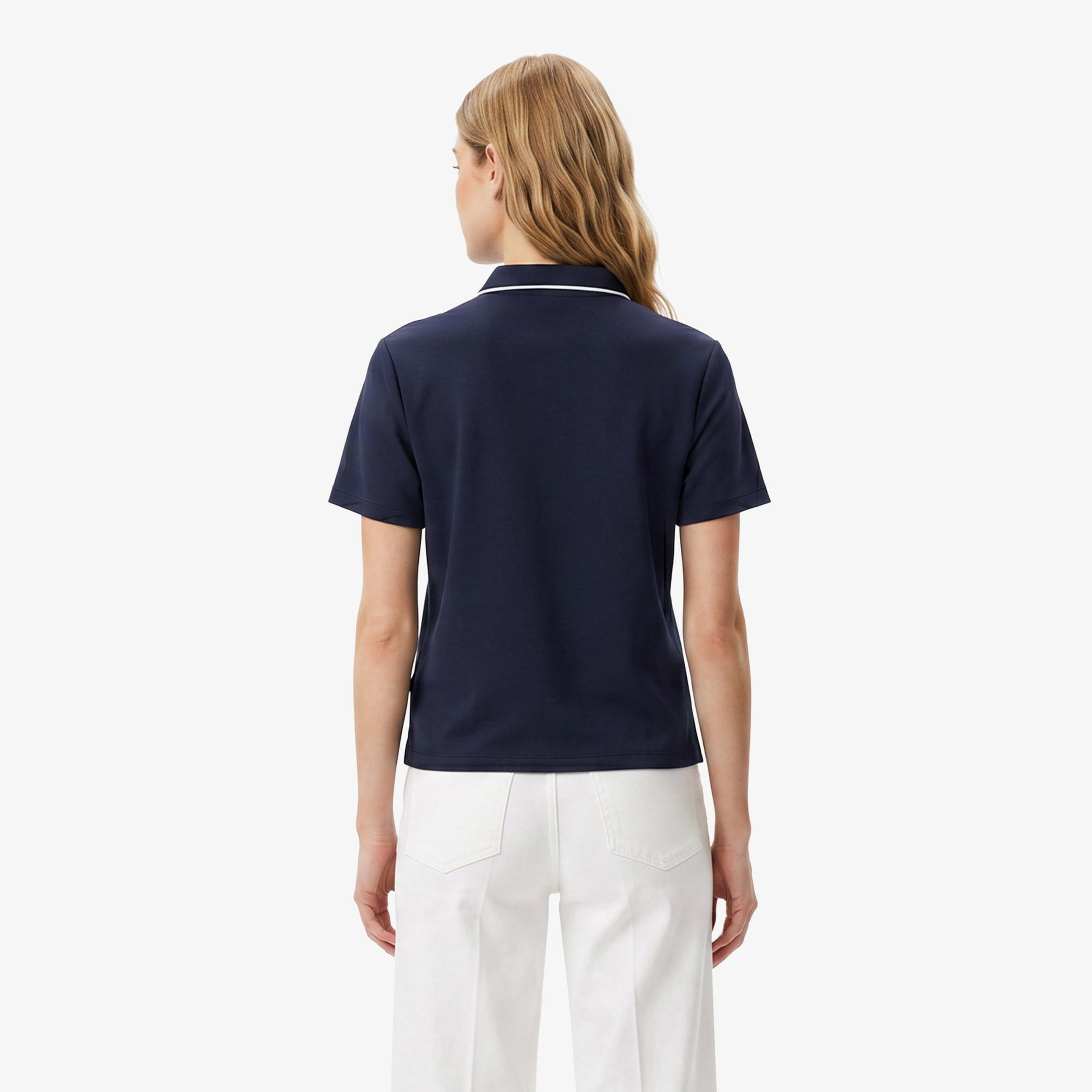 Nautica Kadın Lacivert Regular Fit Polo Yaka T-Shirt