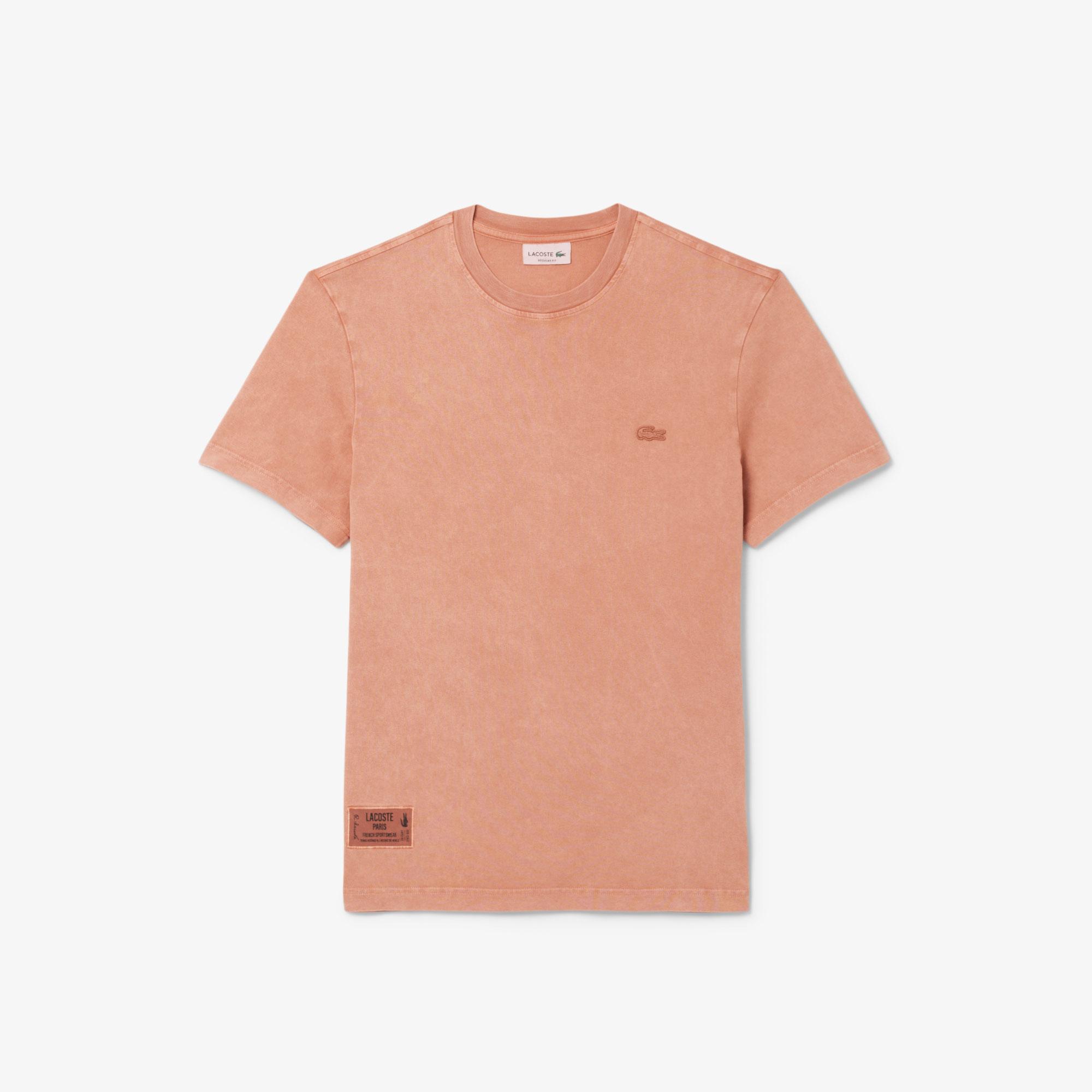 Lacoste Erkek Regular Fit Bisiklet Yaka Kahverengi T-Shirt