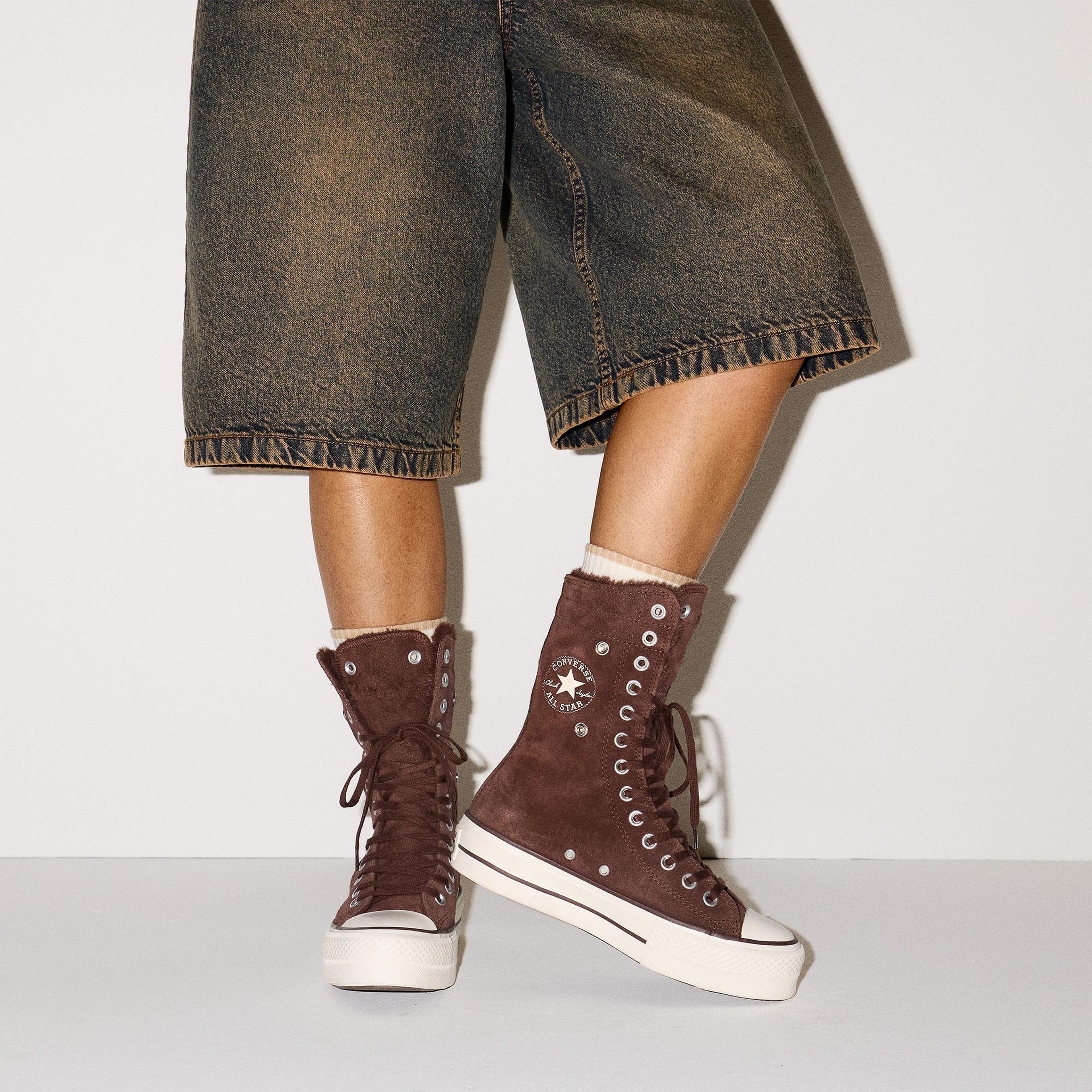 Converse Chuck Taylor All Star Fold Over Lift Kadın Kahverengi Sneaker