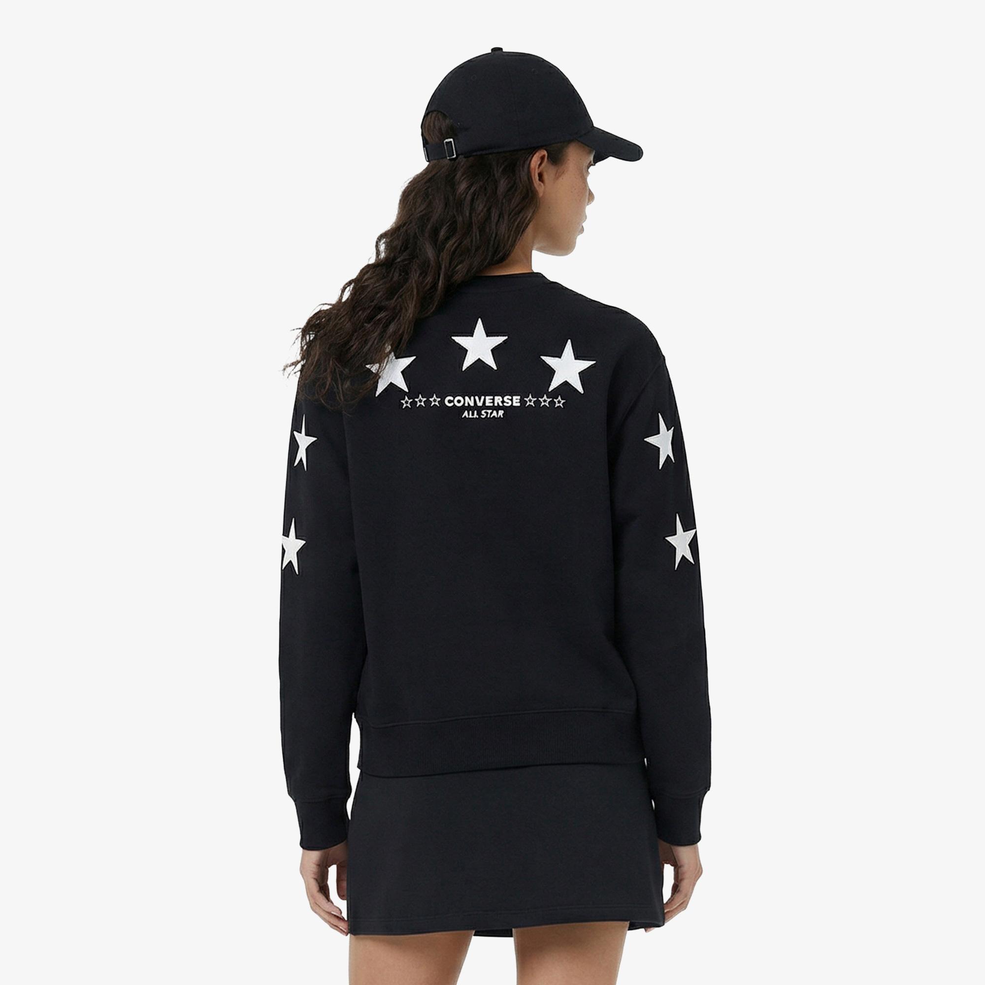 Converse Kadın Siyah Sweatshirt