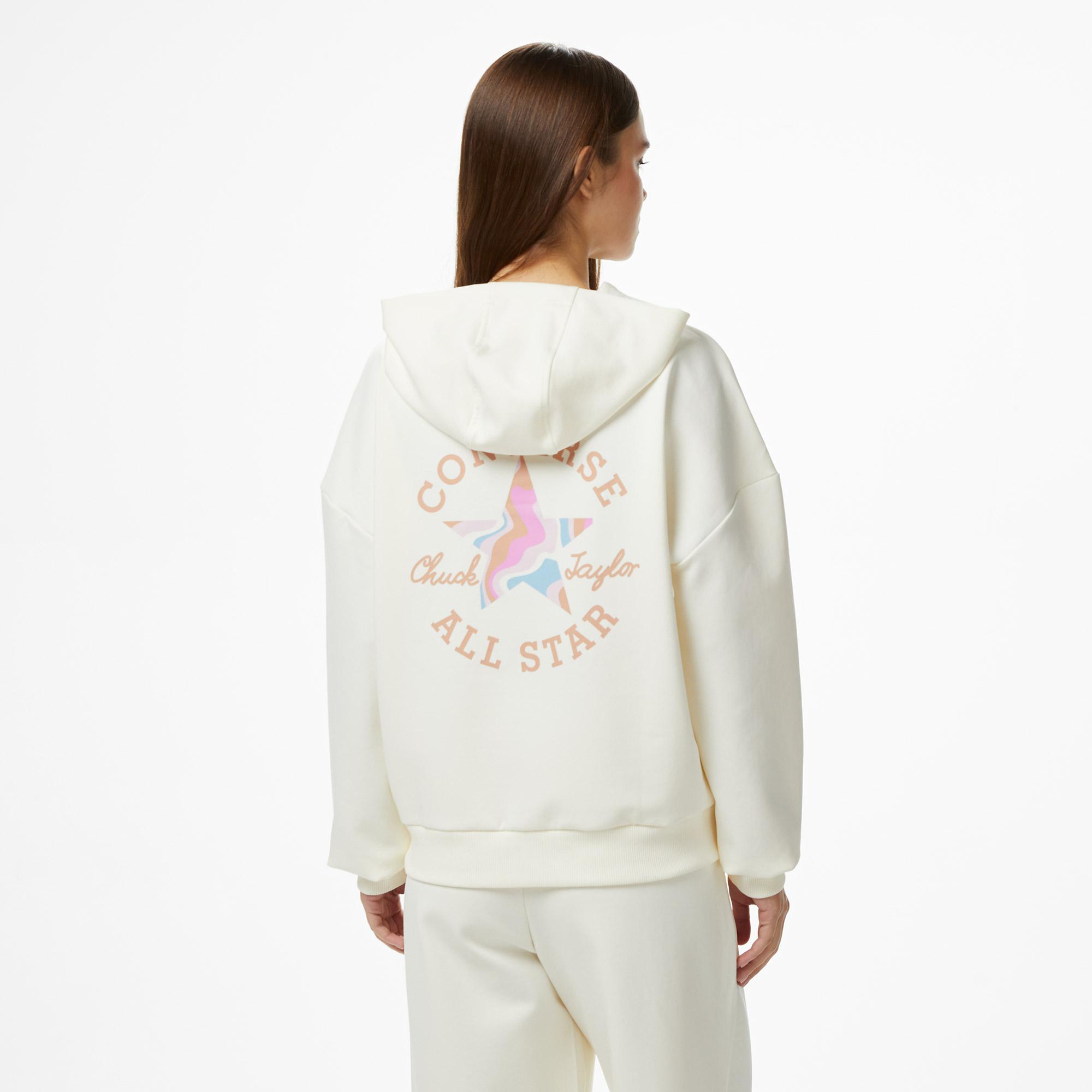 Converse Kadın Krem Rengi Sweatshirt