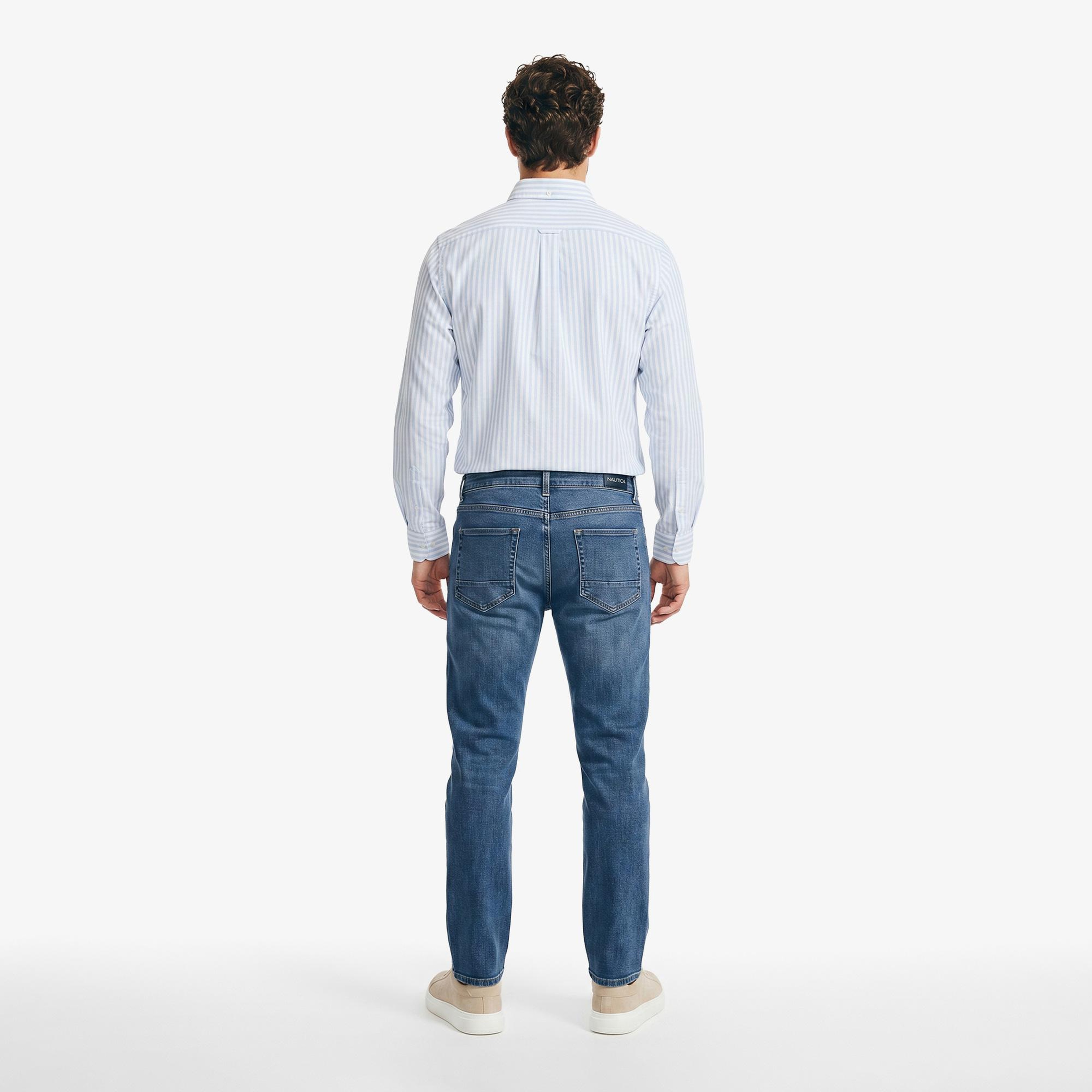 Nautica Erkek Mavi Slim Fit Denim Pantolon