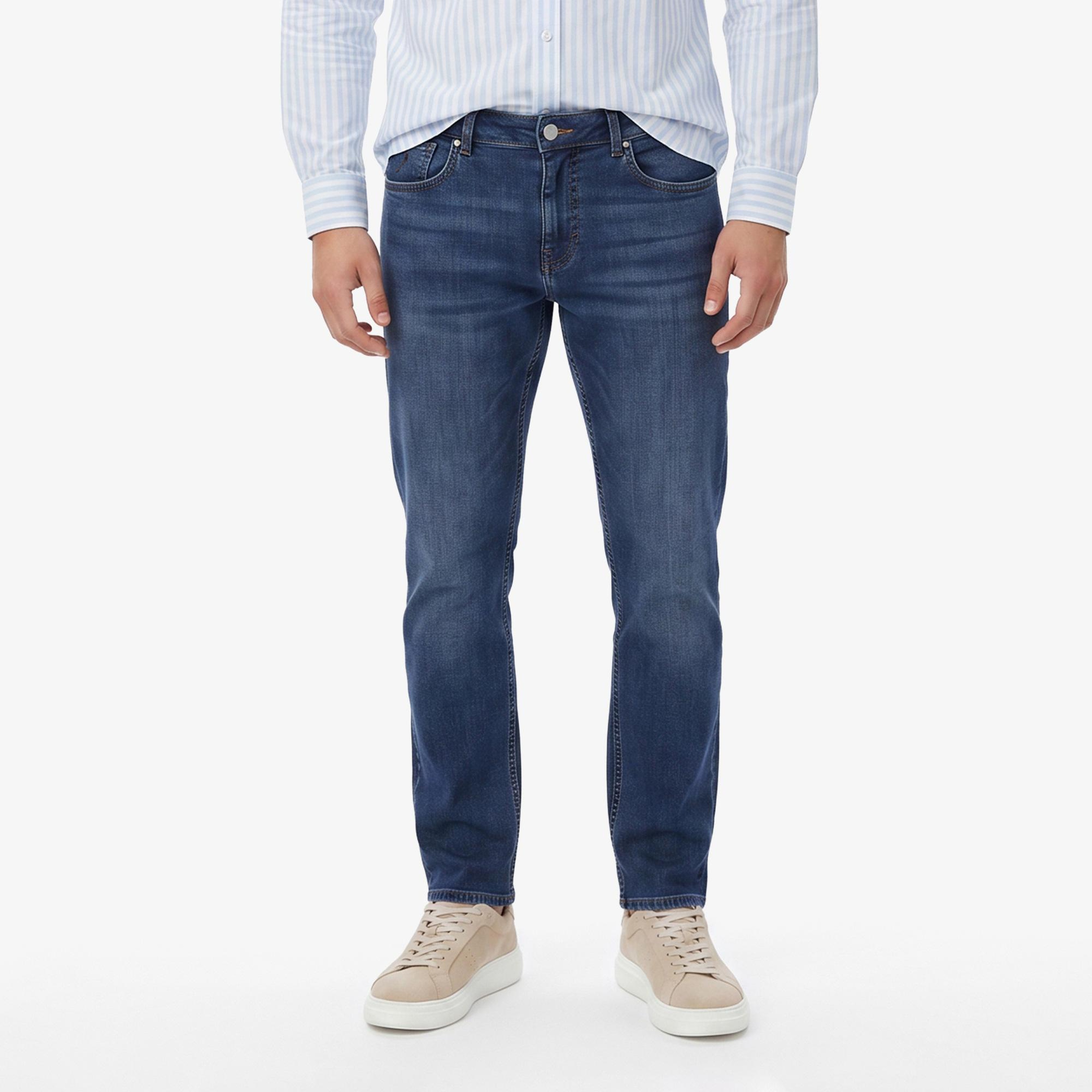 Nautica Erkek Mavi Slim Fit Denim Pantolon