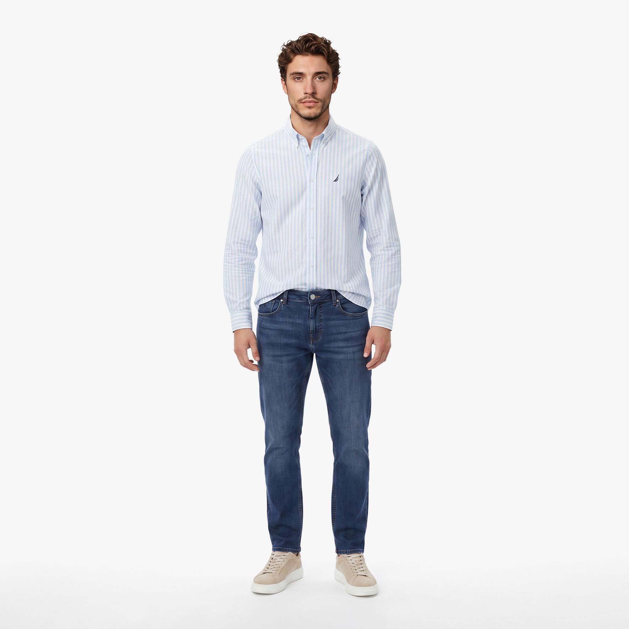 Nautica Erkek Mavi Slim Fit Denim Pantolon