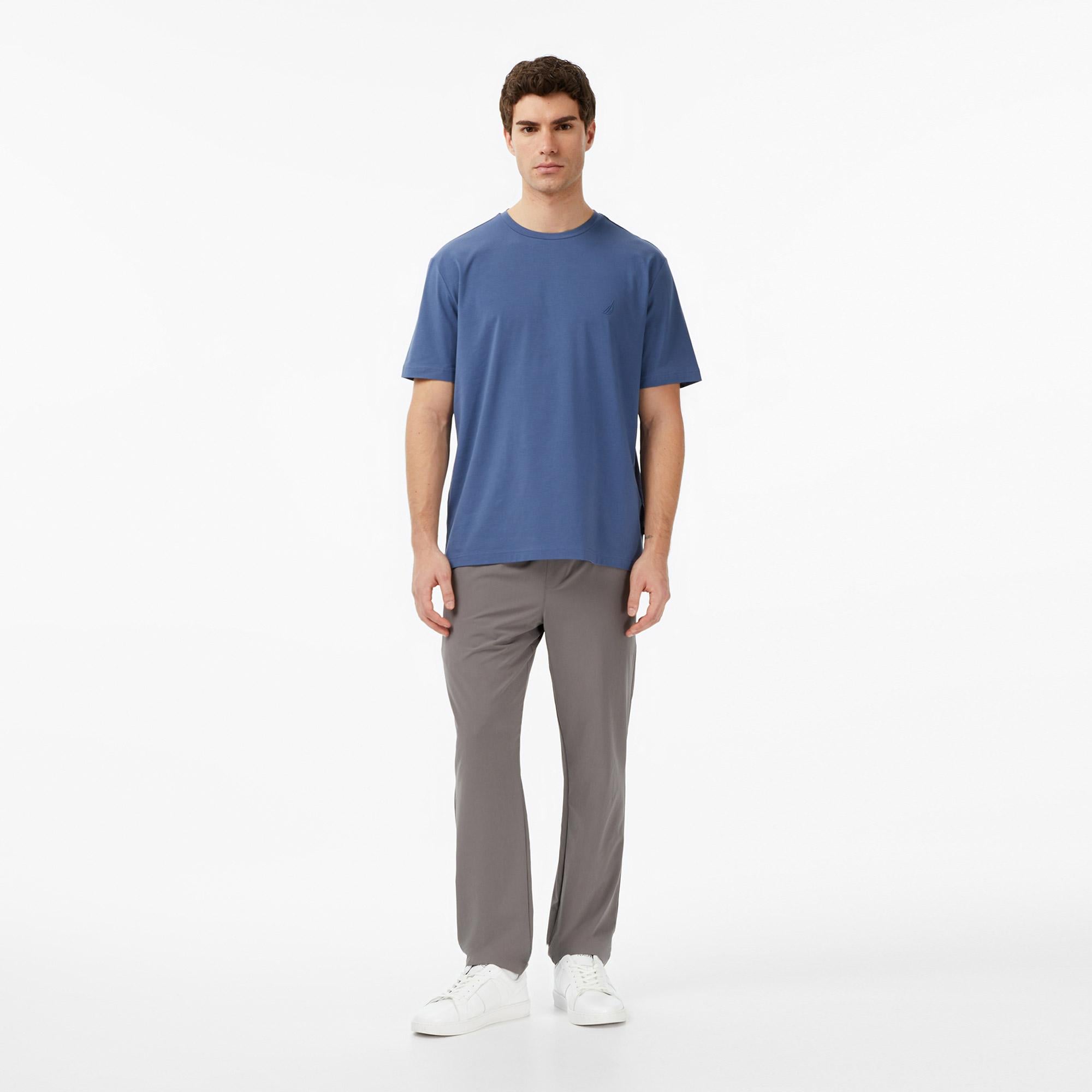 Nautica Erkek Gri Slim Fit Teknik Pantolon