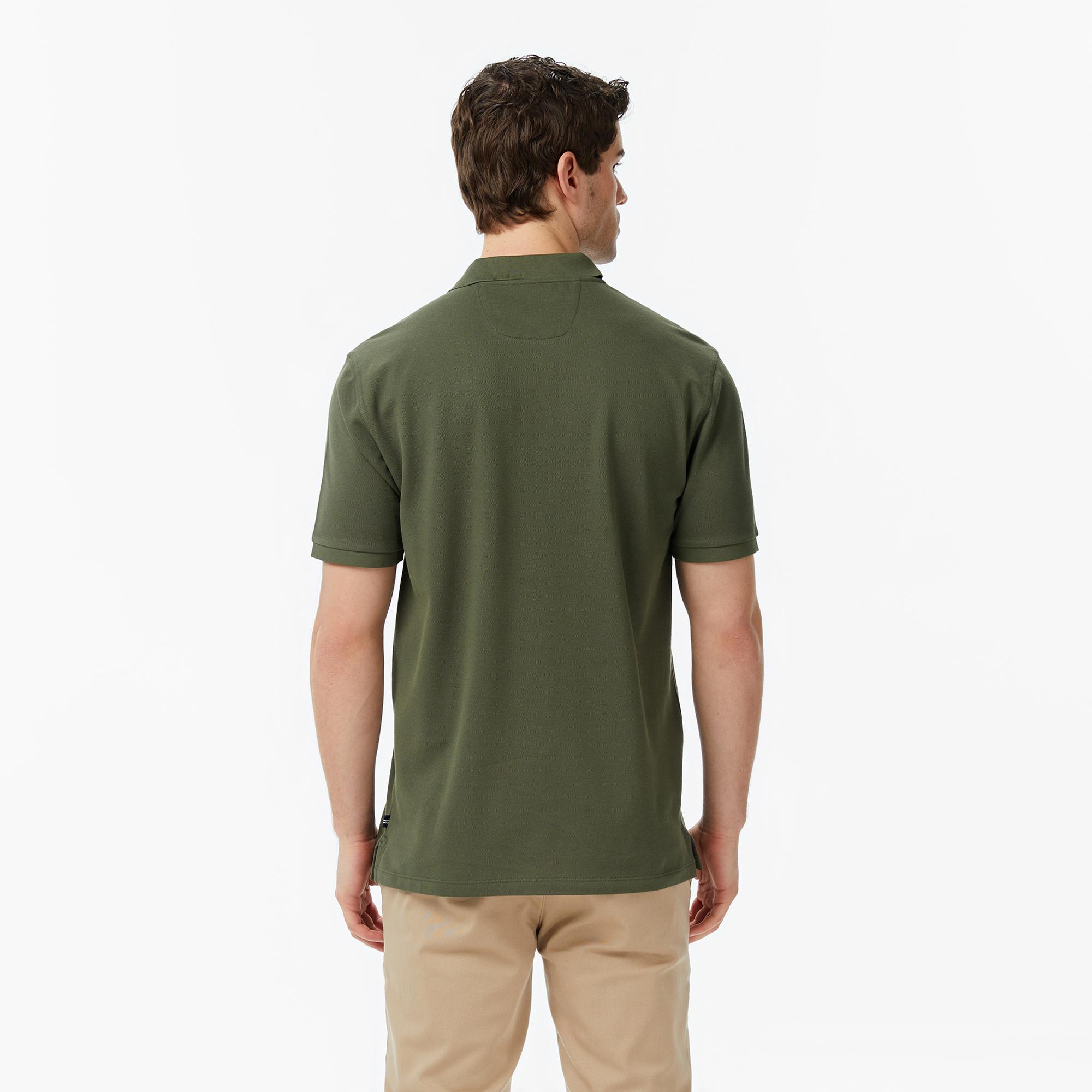 Nautica Erkek Yeşil Regular Fit Polo Yaka T-Shirt
