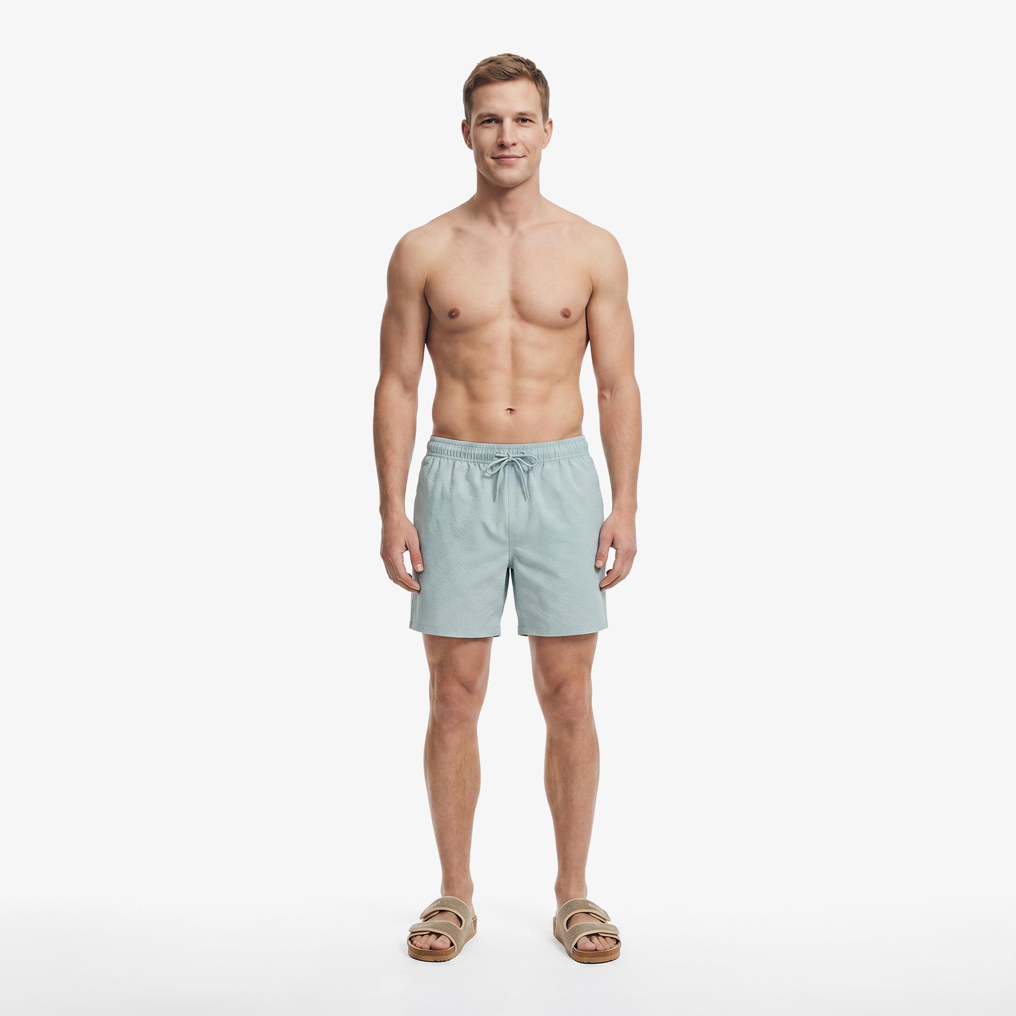 Nautica Erkek Lacivert Regular Fit Çizgili Deniz Şortu
