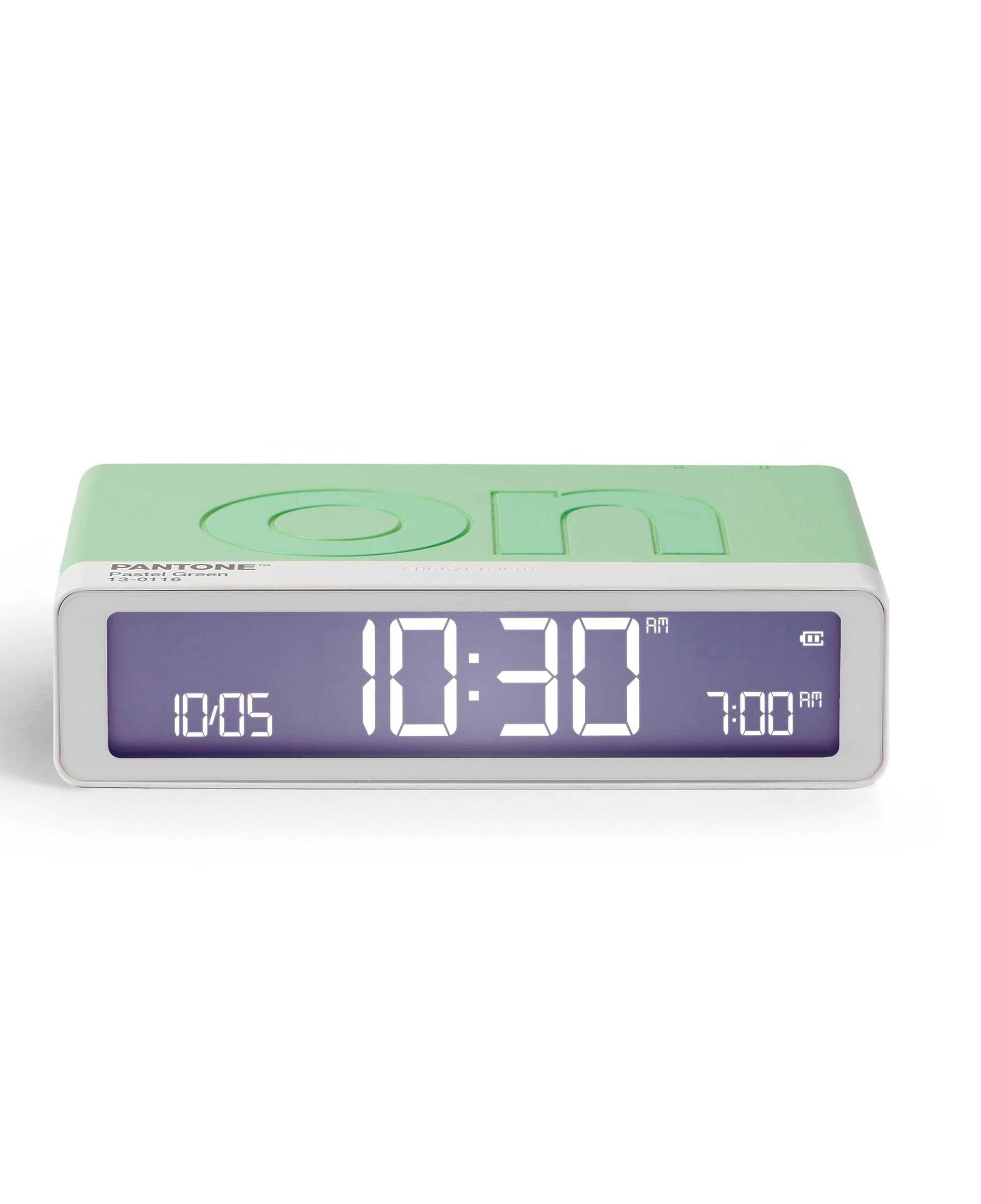 Lexon x Pantone Flip Klasik Şarj Edilebilir Alarm Saat Mint